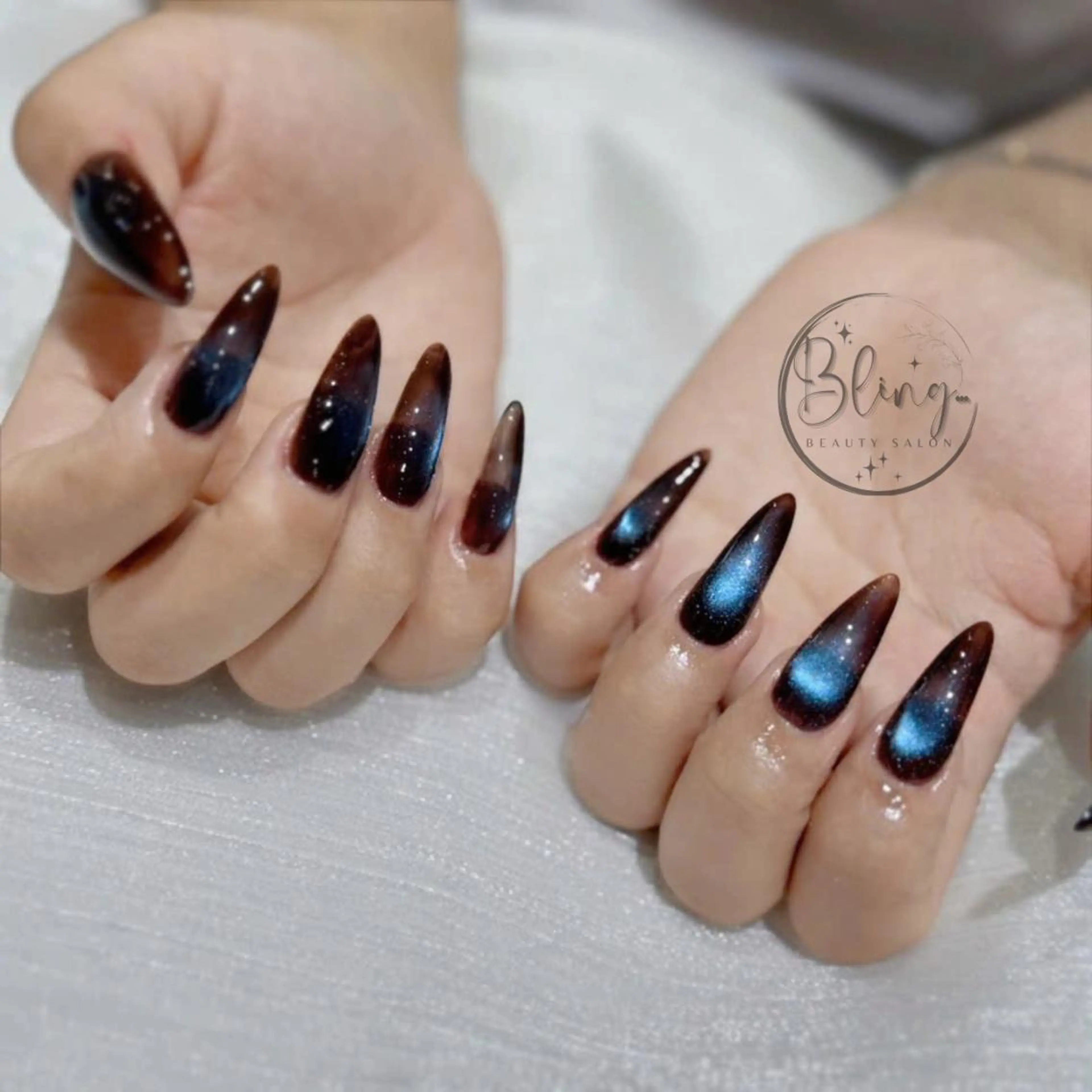 ロング 韓国風ヘア ハンドネイル nami ナミのネイルデザイン