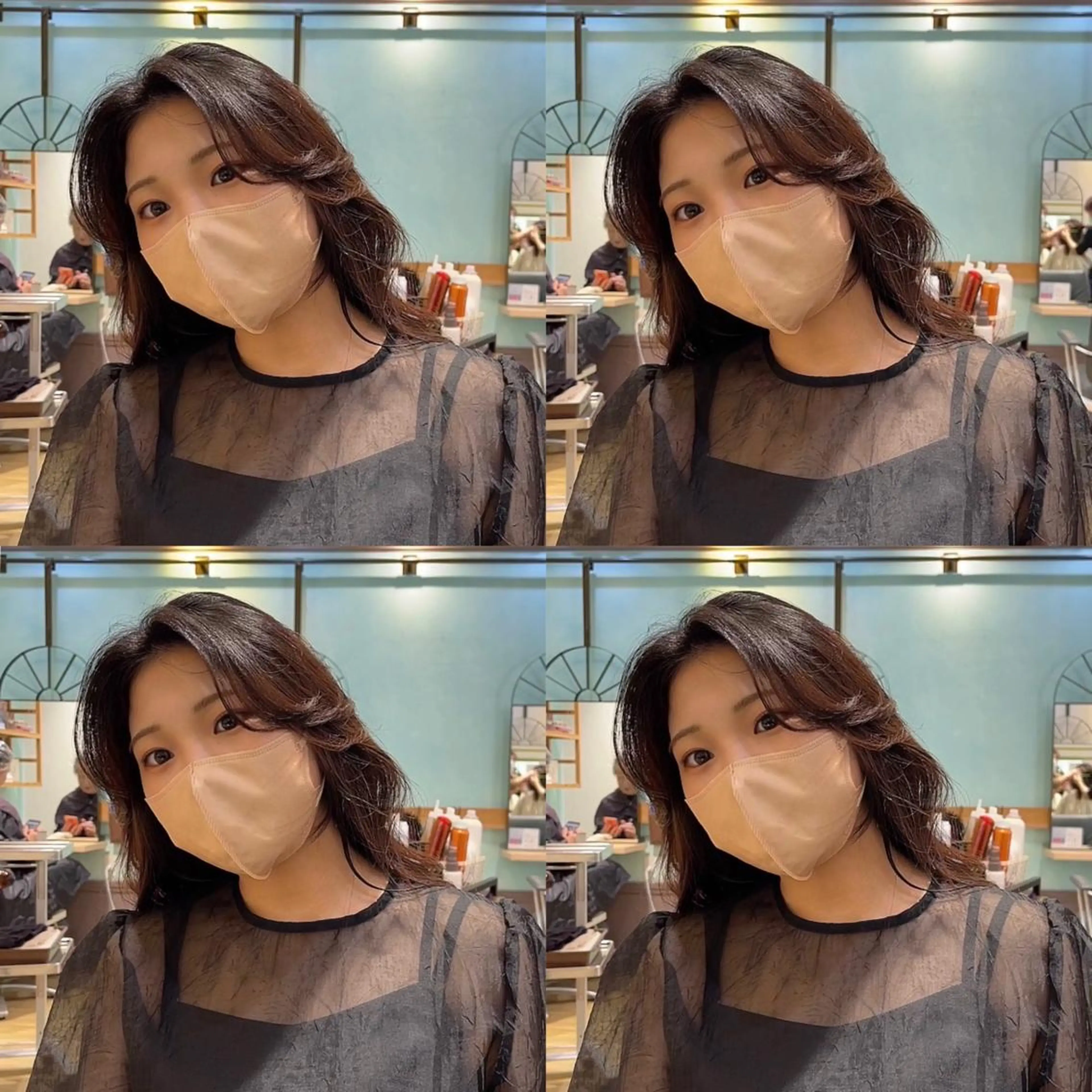 ロング くびれヘア 顔まわりレイヤー 伸ばしかけ 髪質改善 韓国風ヘア カット トリートメント ヘッドスパ 大人可愛い透明感🌟 小顔・韓国髪🌟野中のヘアスタイル