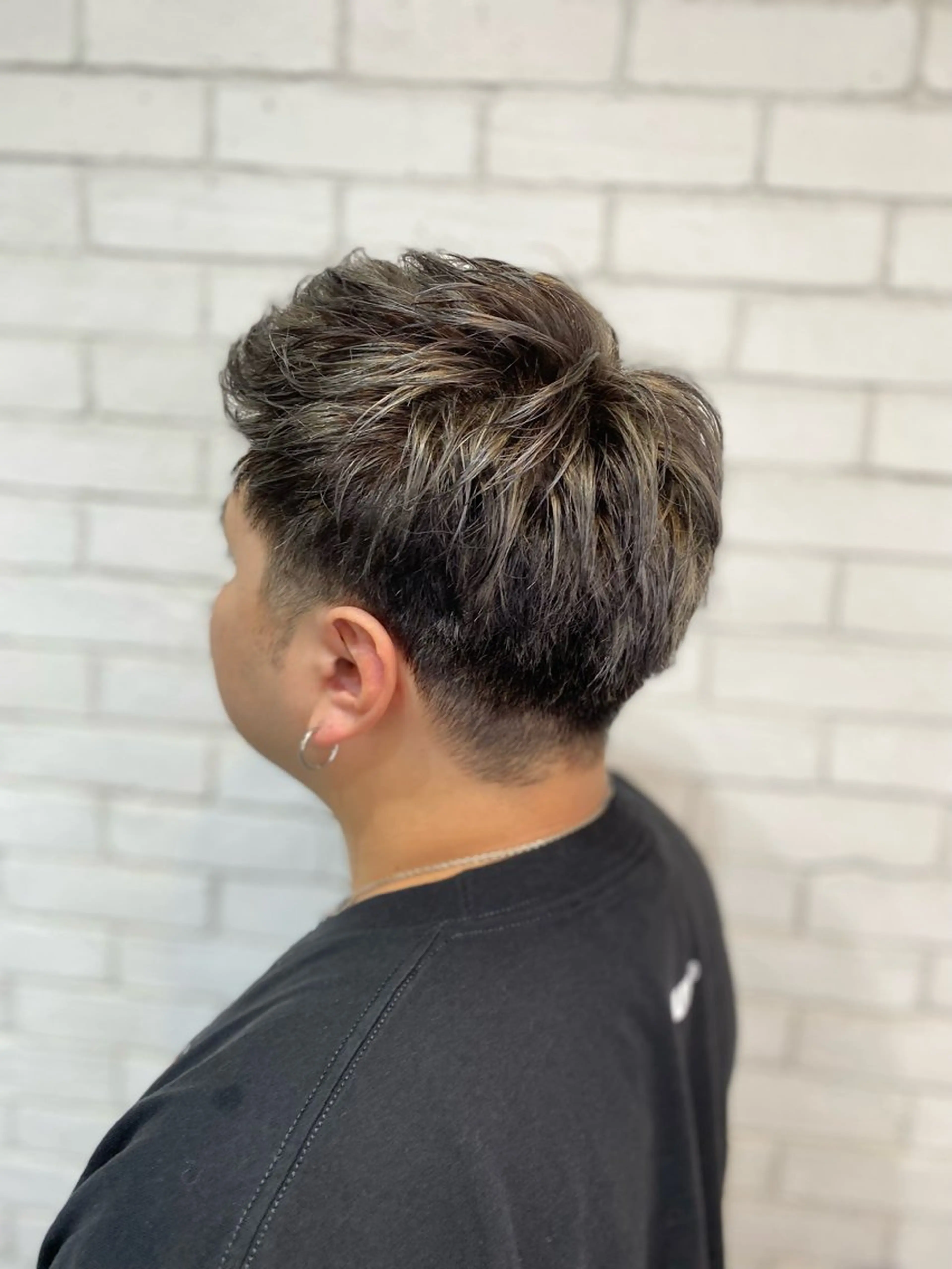 ショート カラー メンズ ヘアカラー トリートメント ヨシダ フミノリのヘアスタイル