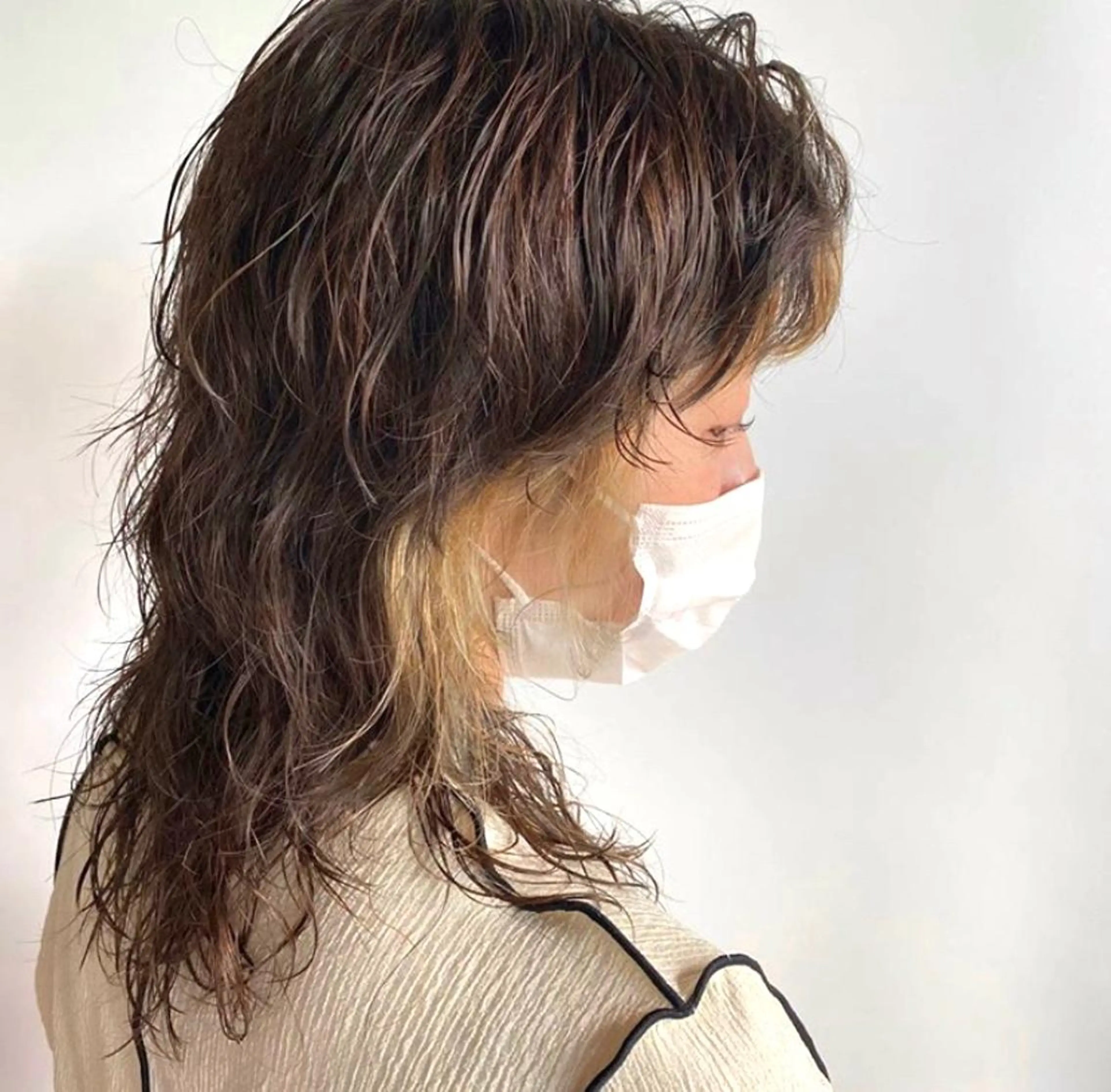 セミロング カラー イヤリングカラー インナーカラー ワタベ ハヤト/ トップデザイナーのヘアスタイル