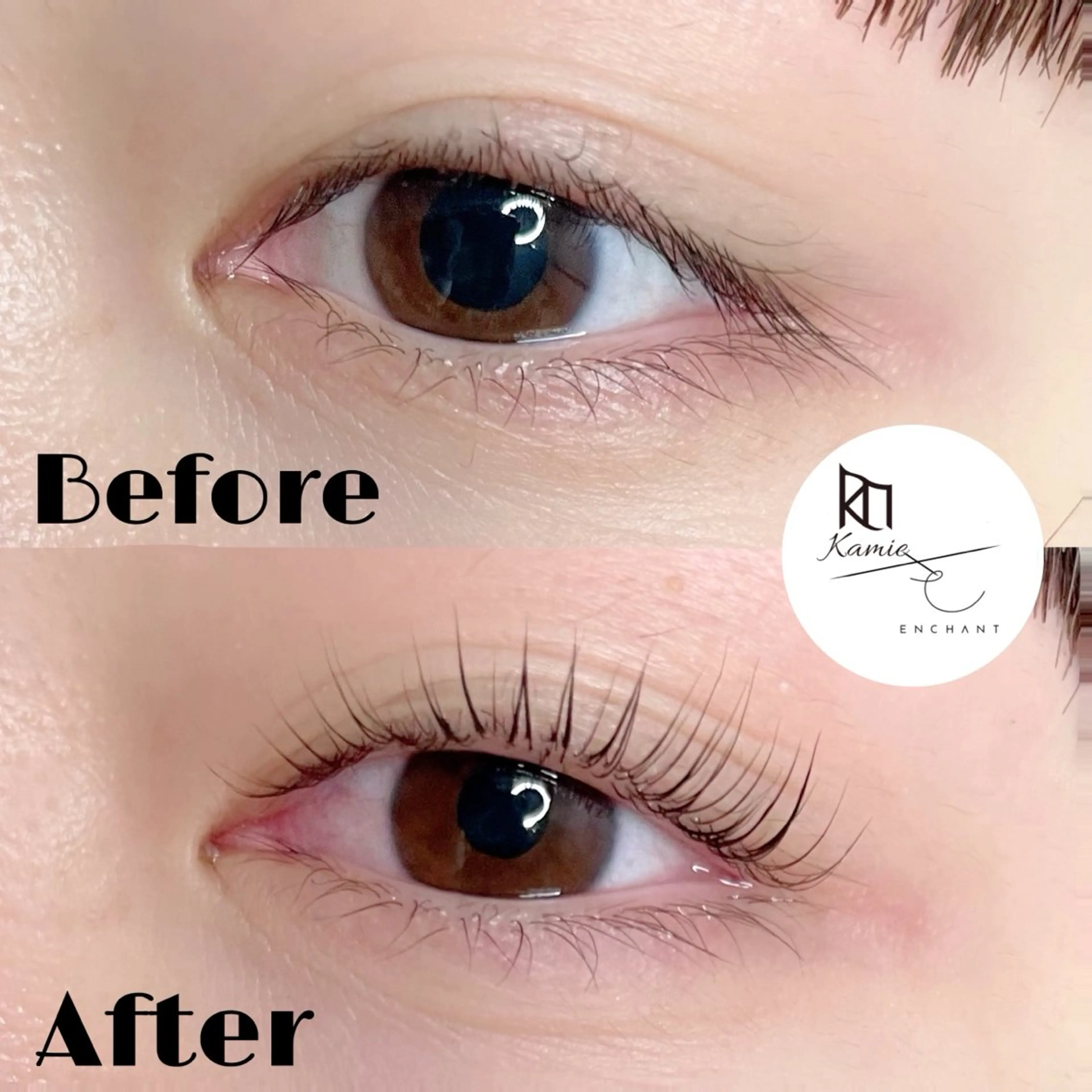 マツエク・マツパ パリジェンヌラッシュリフト Kamie uni 原田のマツエク・マツパデザイン