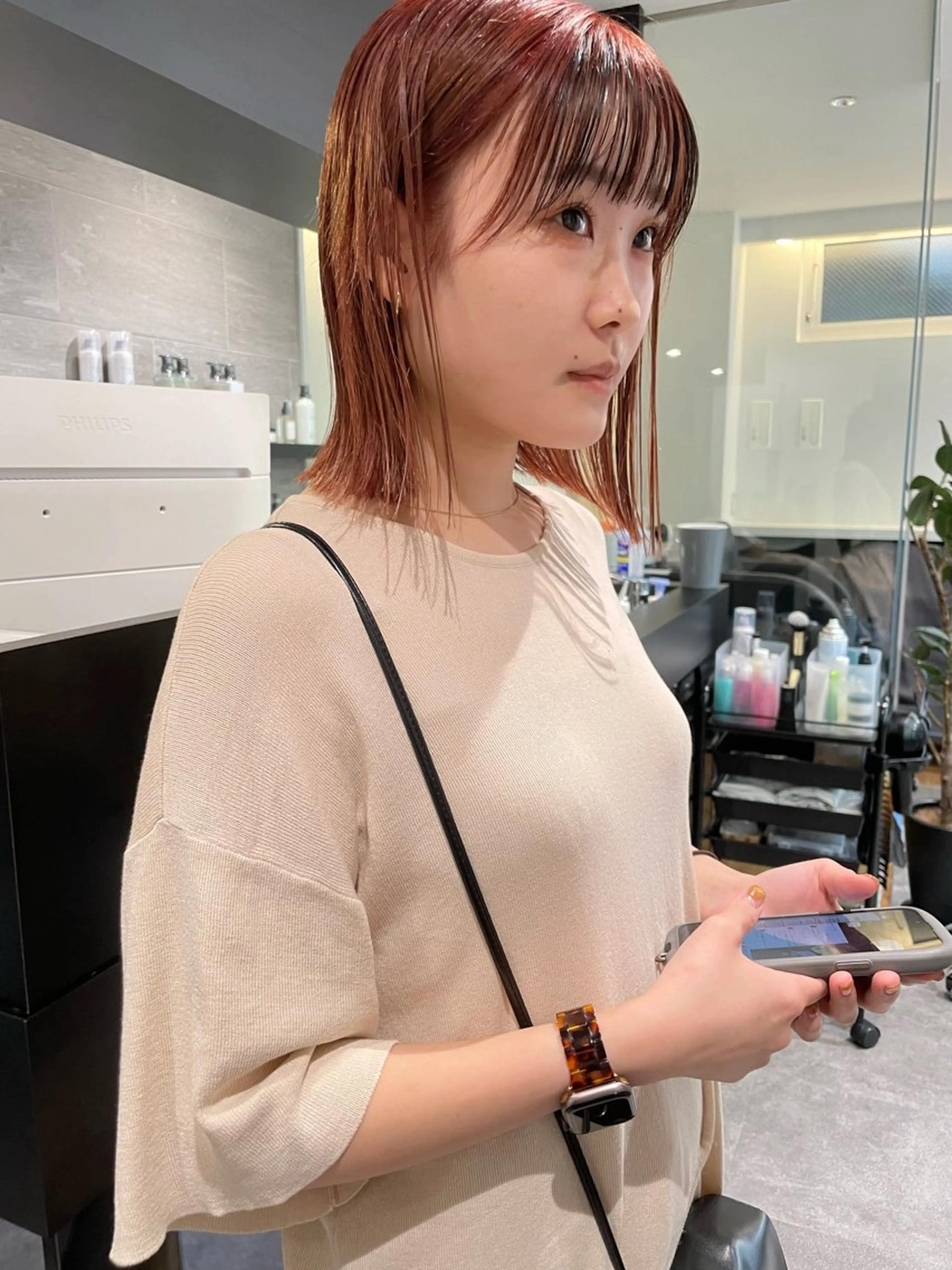 ミディアム カラー ダブルカラー🦖 /髪質改善⚡️しおりのヘアスタイル