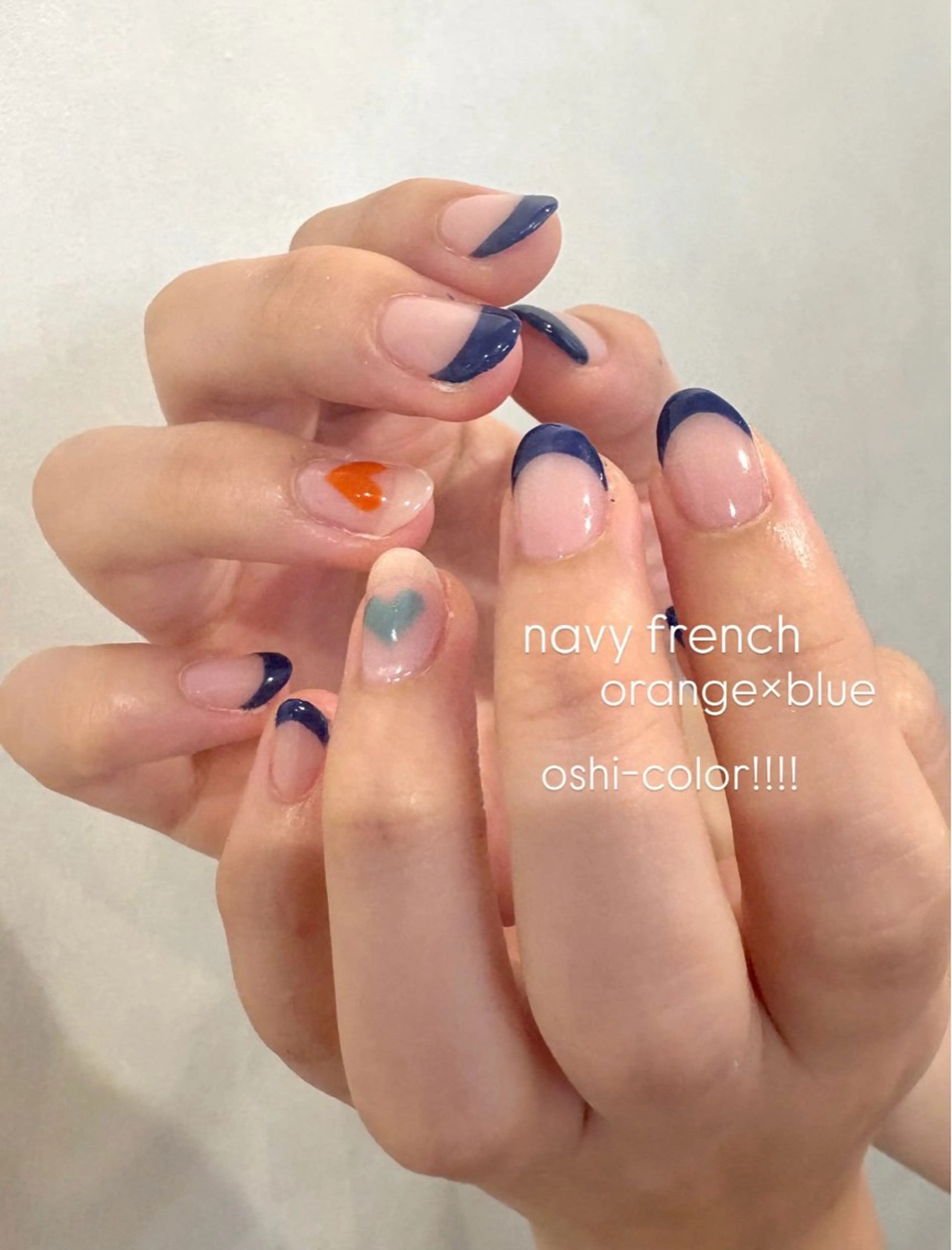 ネイル フレンチネイル ネイビー ハンドネイル enurk店 🍋 丸谷みく♥のその他イメージ