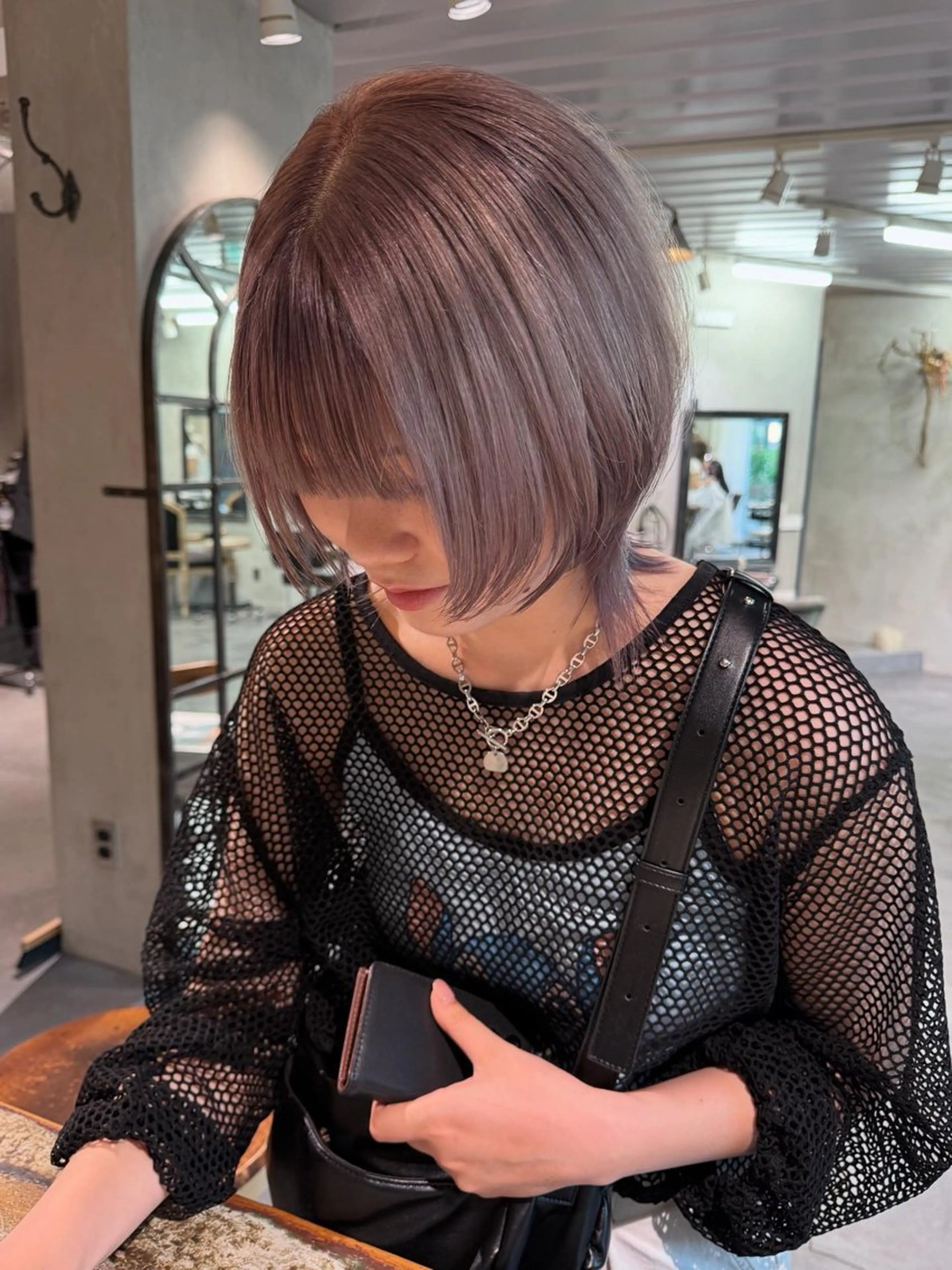 ミディアム カラー カット ヘアカラー RorriM natsuのヘアスタイル
