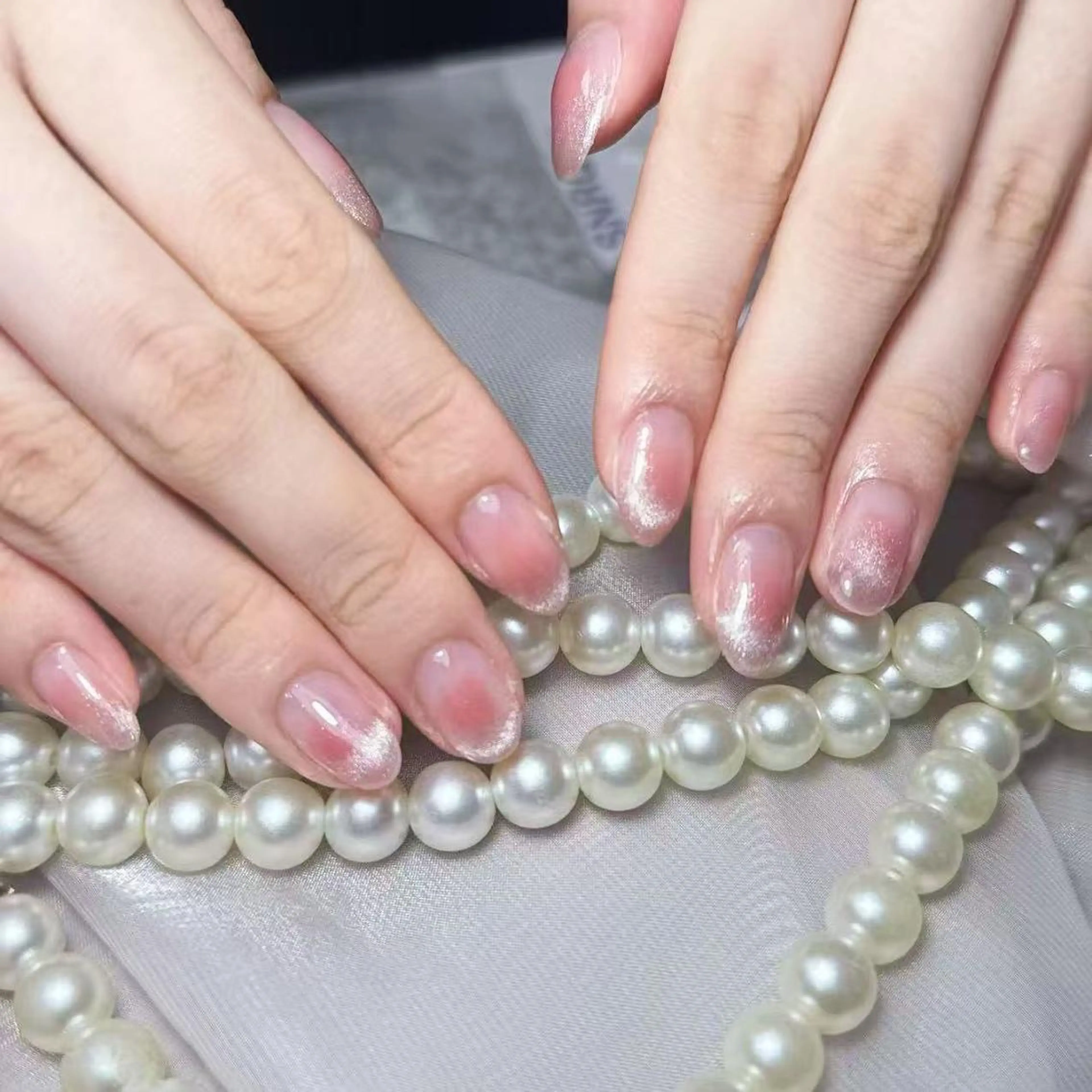 ネイル アートネイル オーロラネイル ガーリー キラキラネイル マグネットネイル Diamond 🚢のネイルデザイン