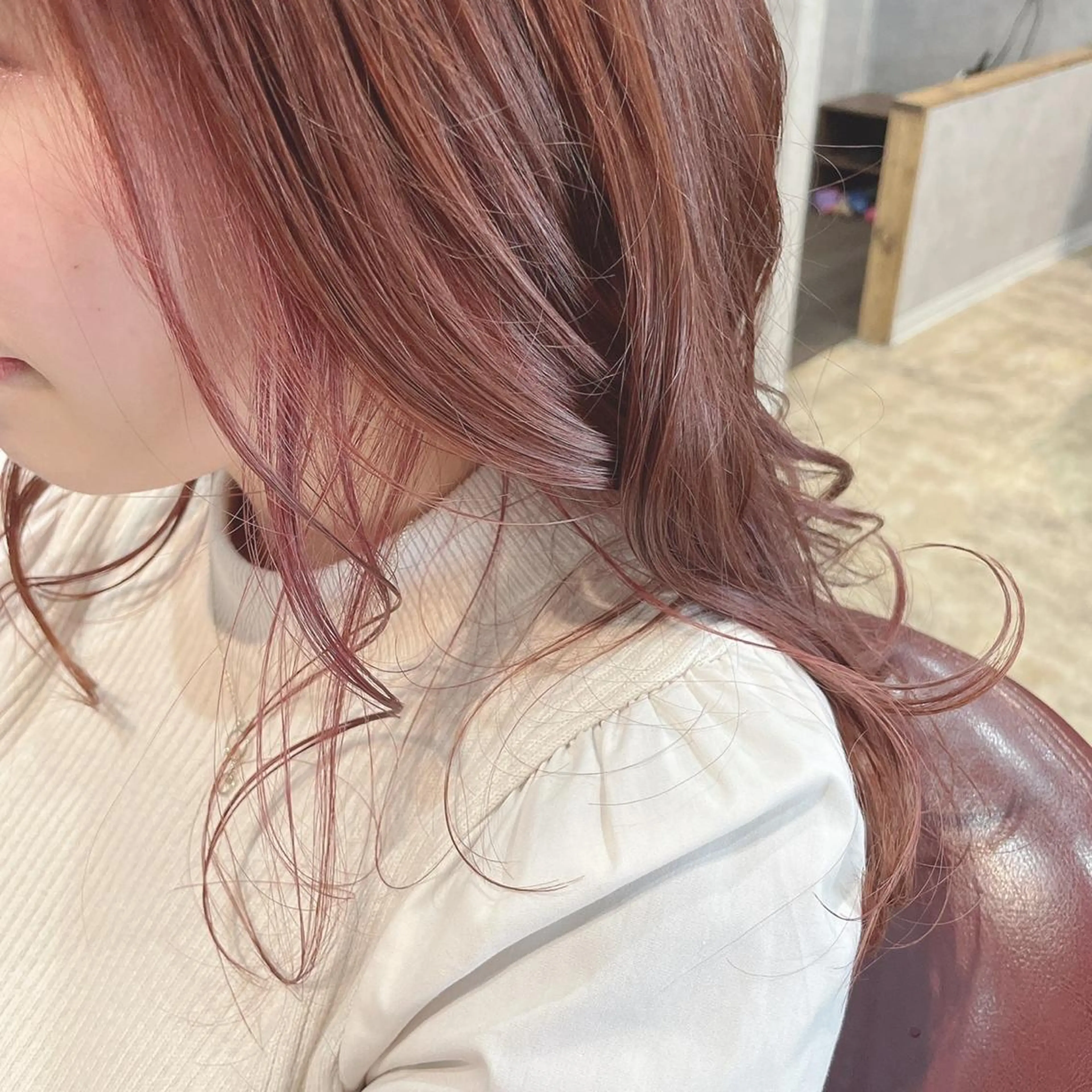 セミロング カラー ピンクカラー M.arc 【マーキ】のヘアスタイル