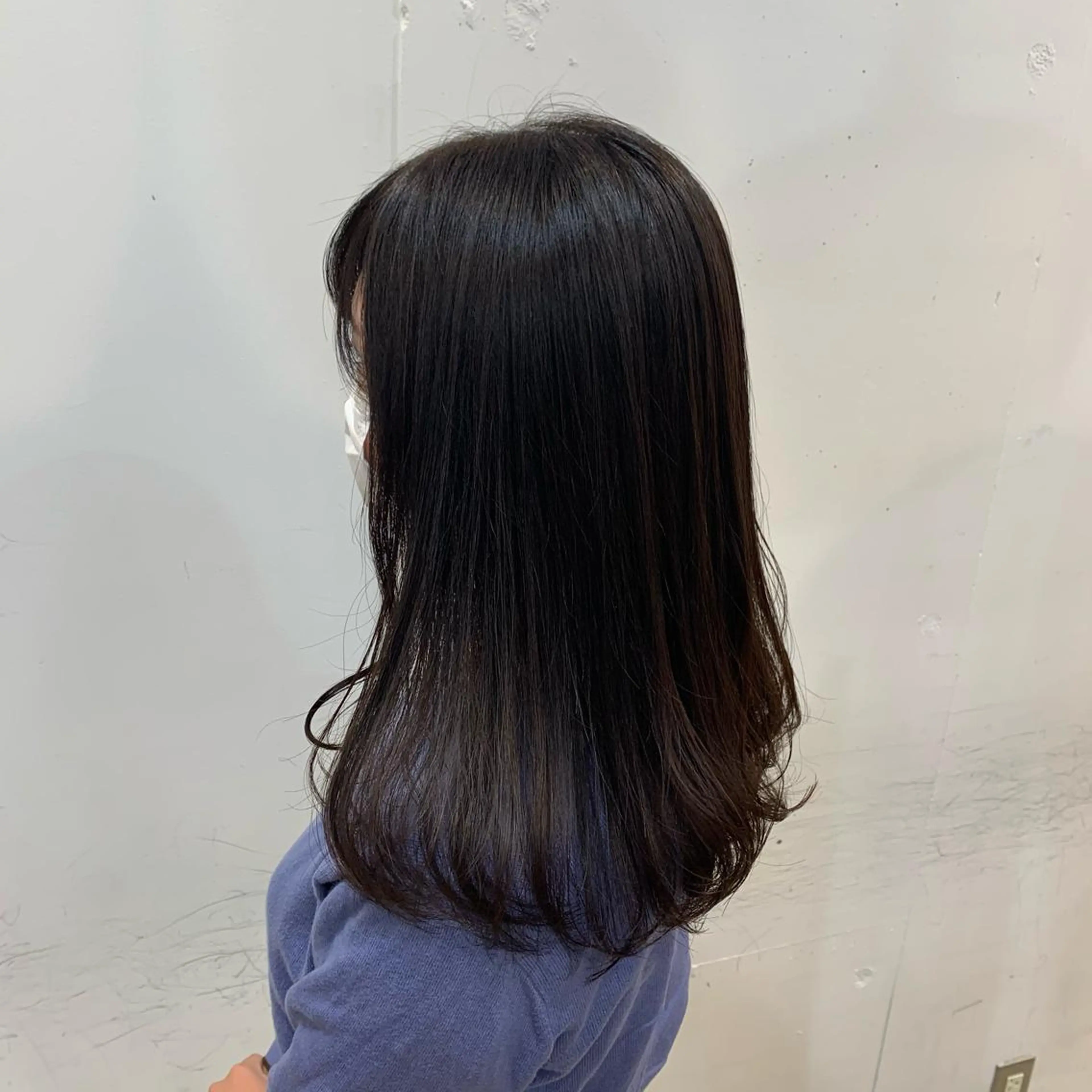 セミロング カラー まろやかカラー🤎 みなとまほのヘアスタイル