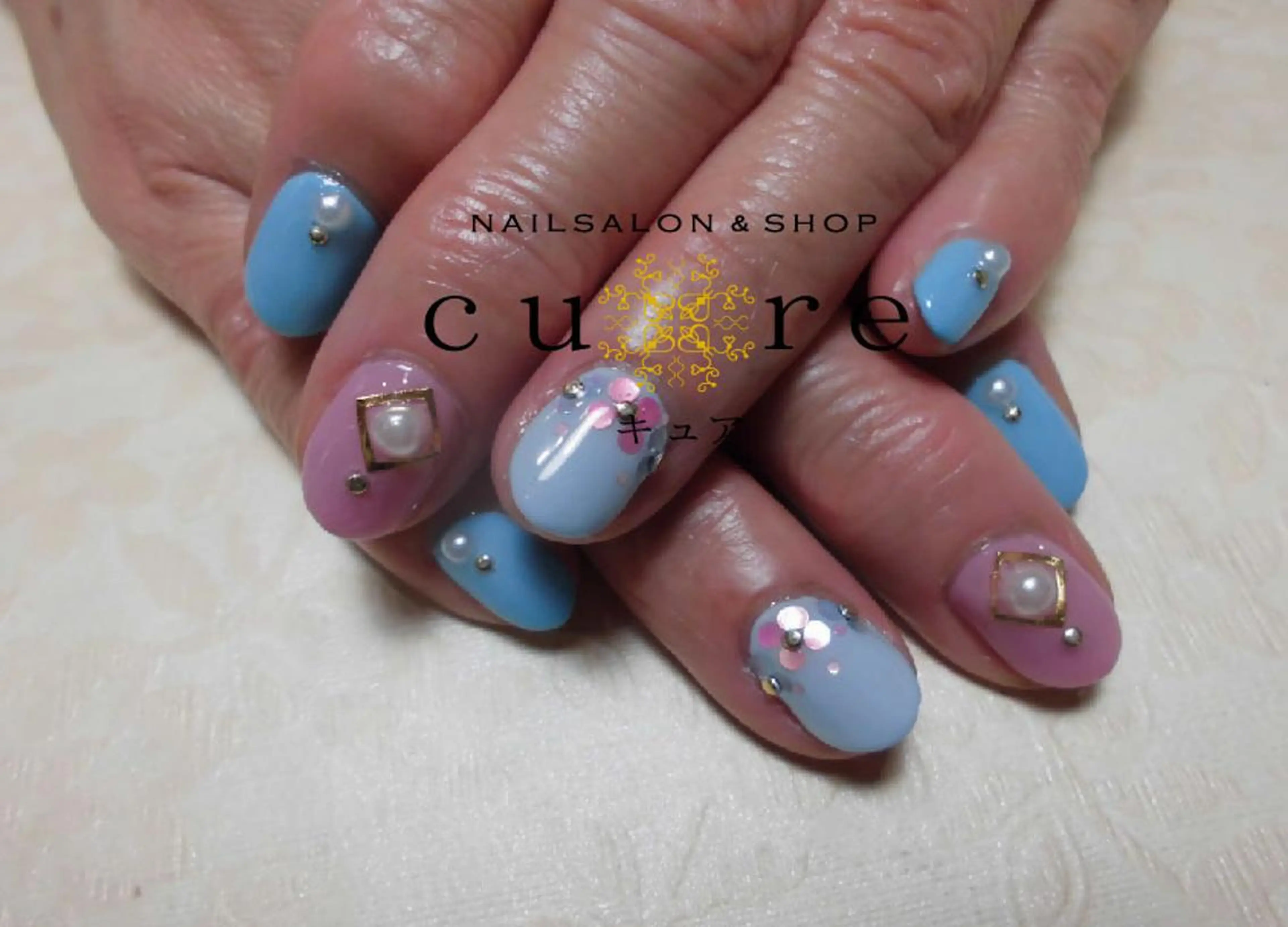 ショート ネイル ネイルサロン Cureのネイルデザイン