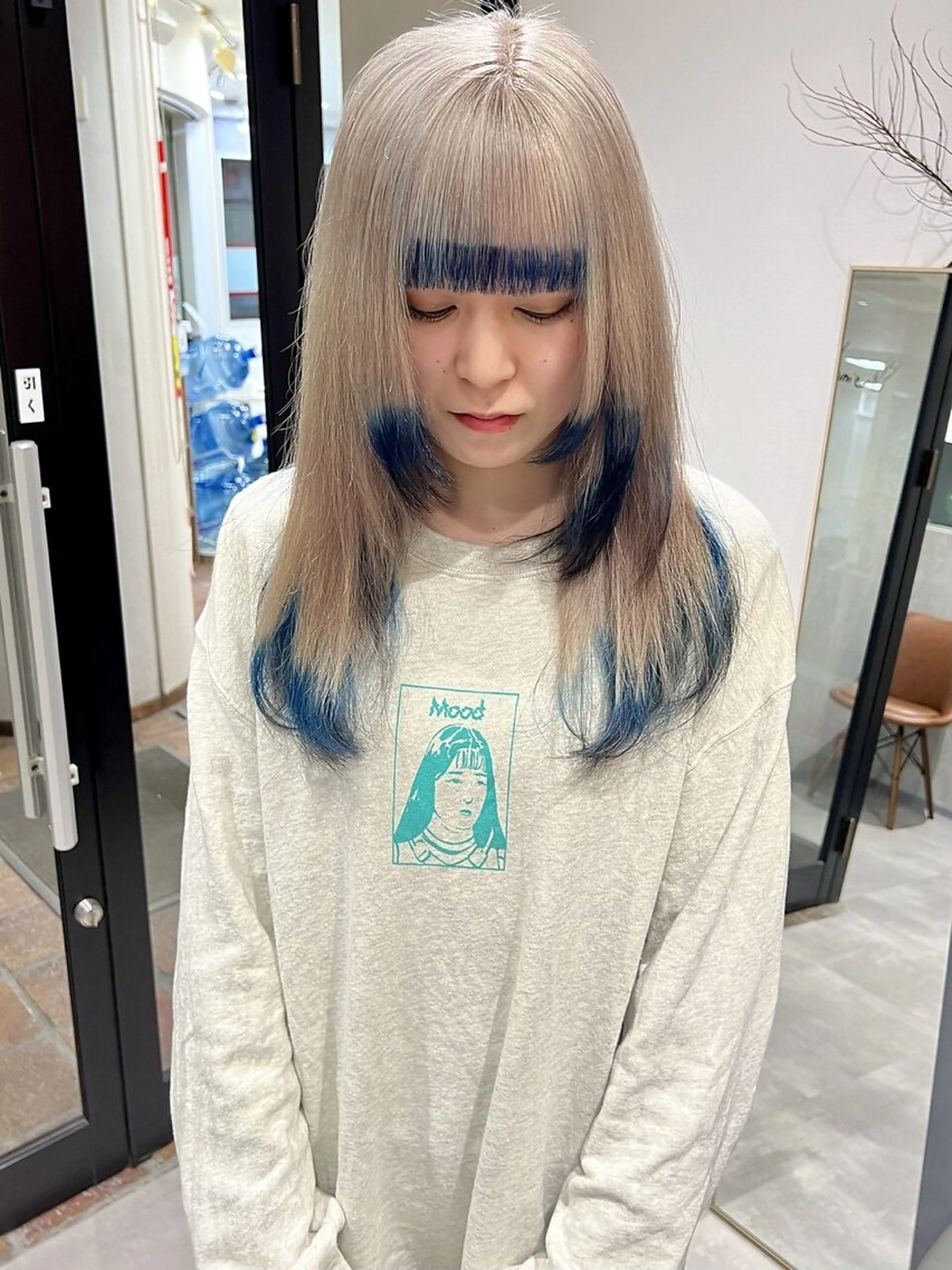 ミディアム カラー 🧚🏻momo 🧚🏻【下北沢】のヘアスタイル