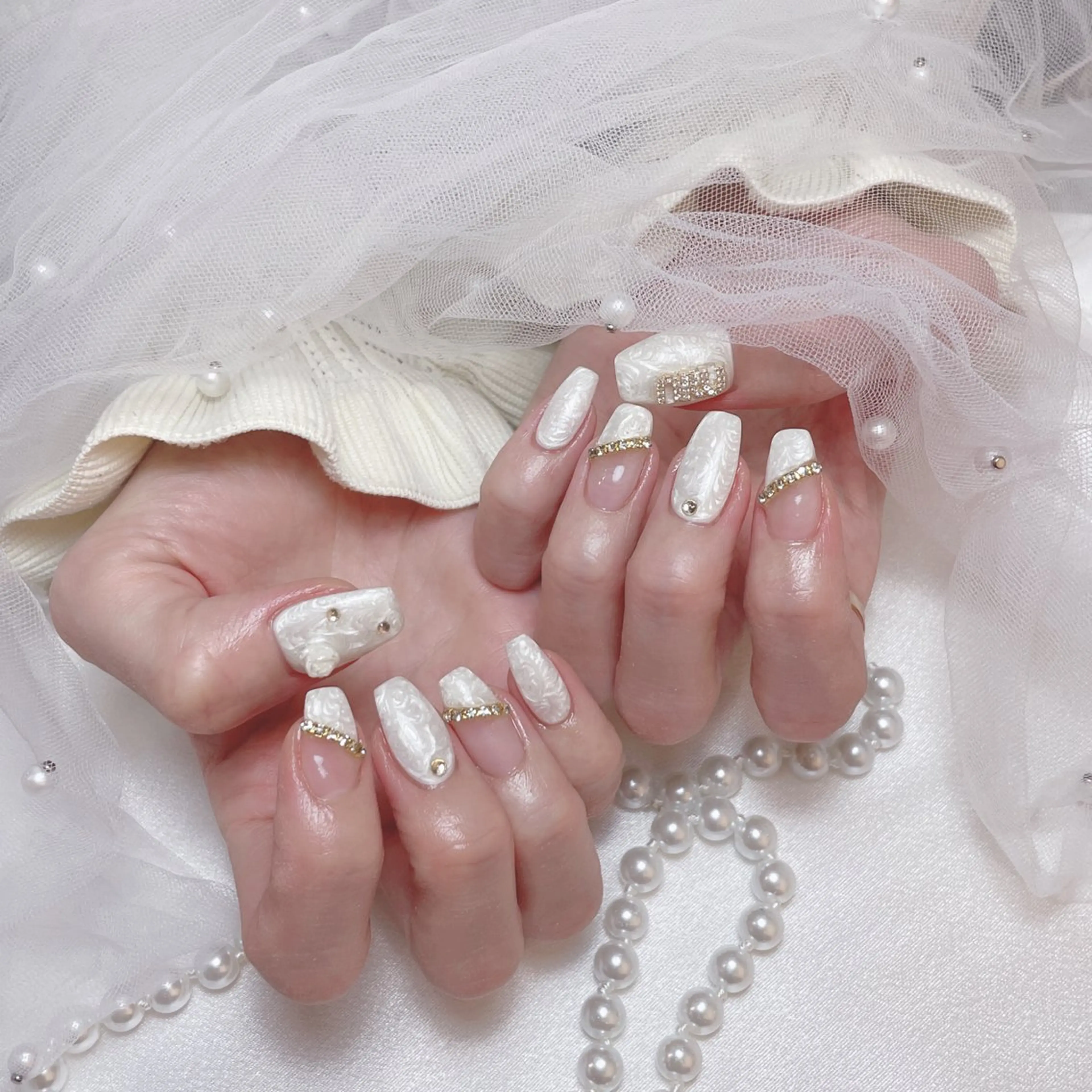 ネイル フットネイル フレンチネイル ジェルネイル ガーリー グラデーション ハンドネイル D.d Nail Moeのネイルデザイン