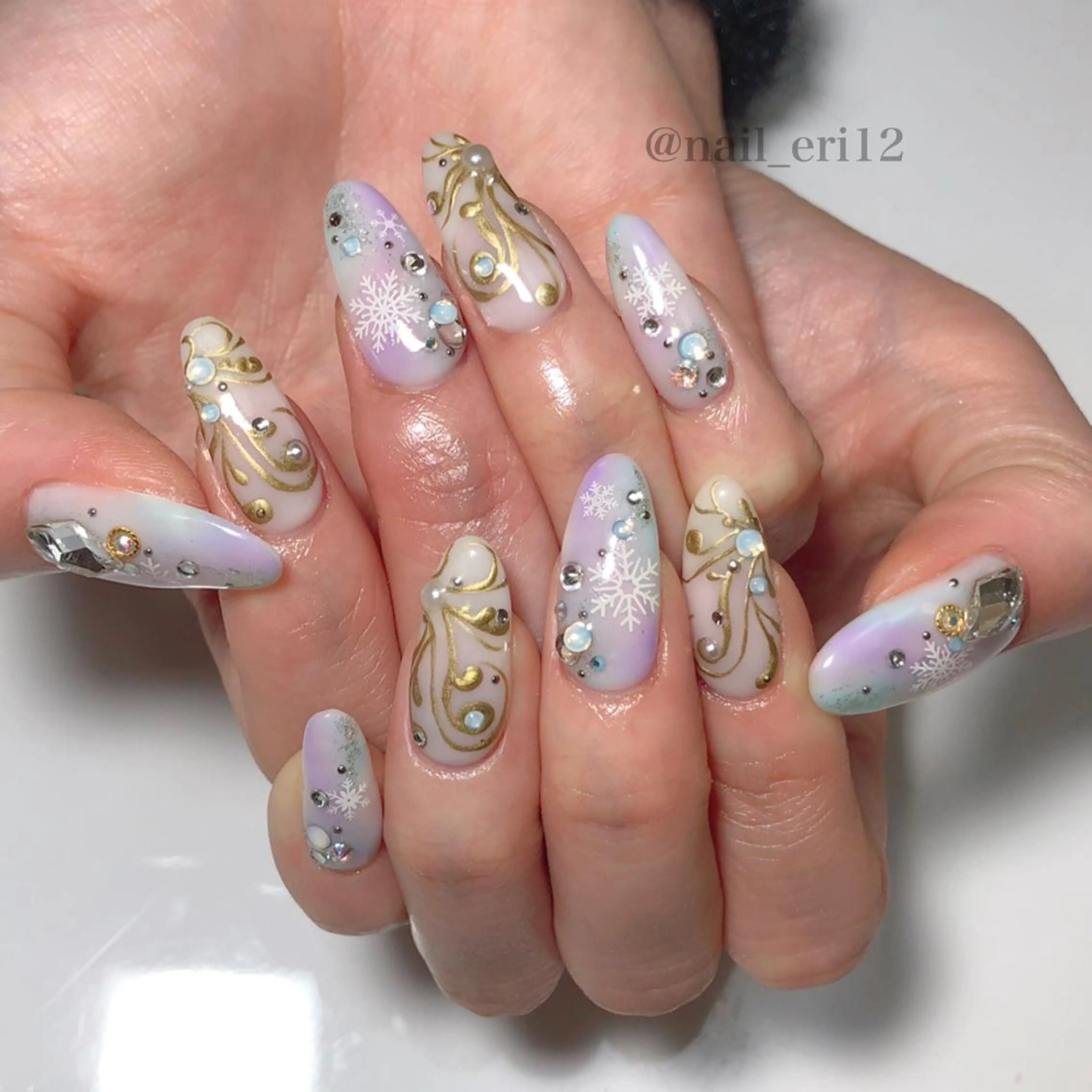 ミディアム ネイル nail salon &e eriのネイルデザイン