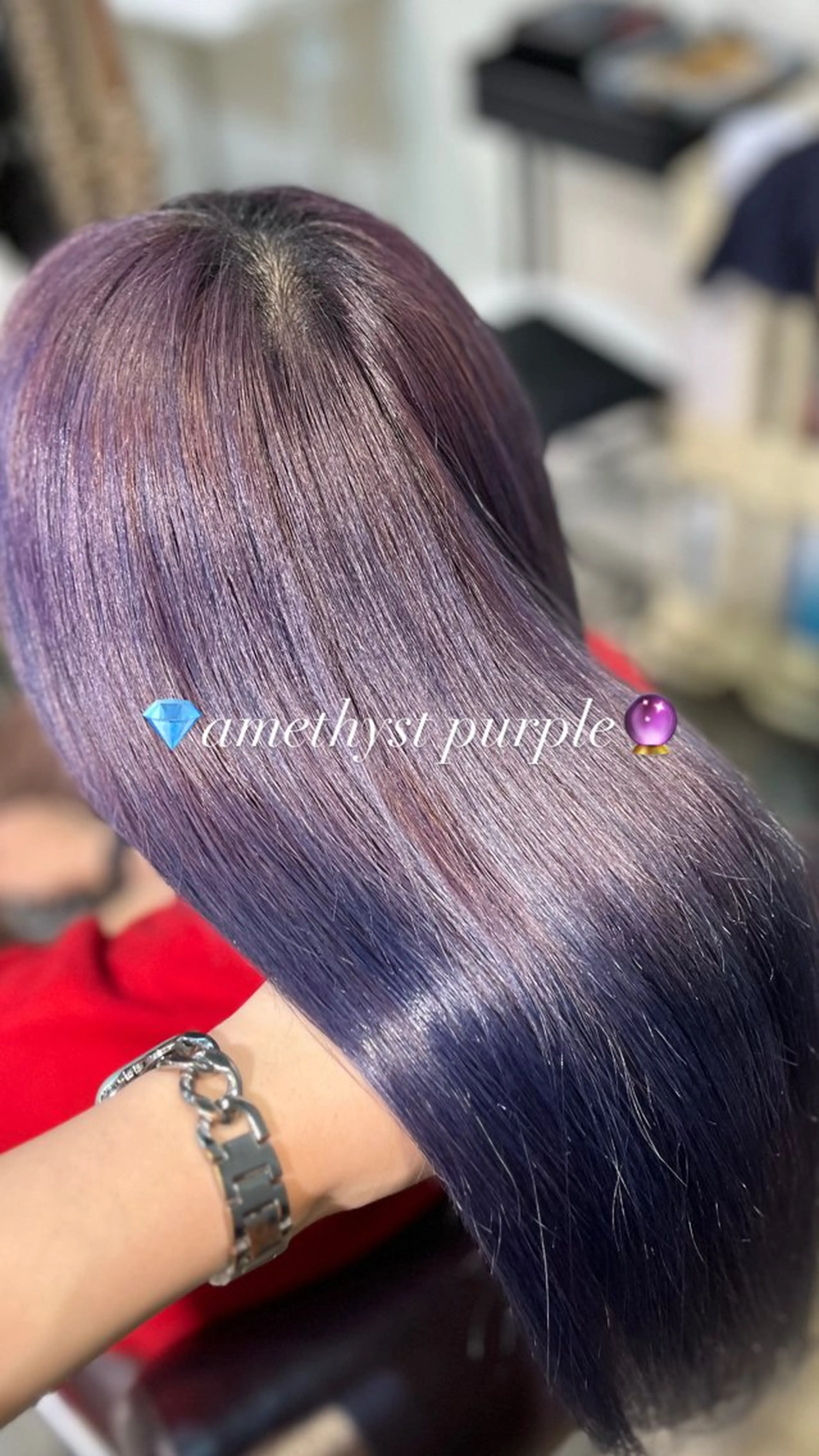 ロング カラー ヘアカラー フェザーパーマ🌙 毛流れ yuzukiのヘアスタイル