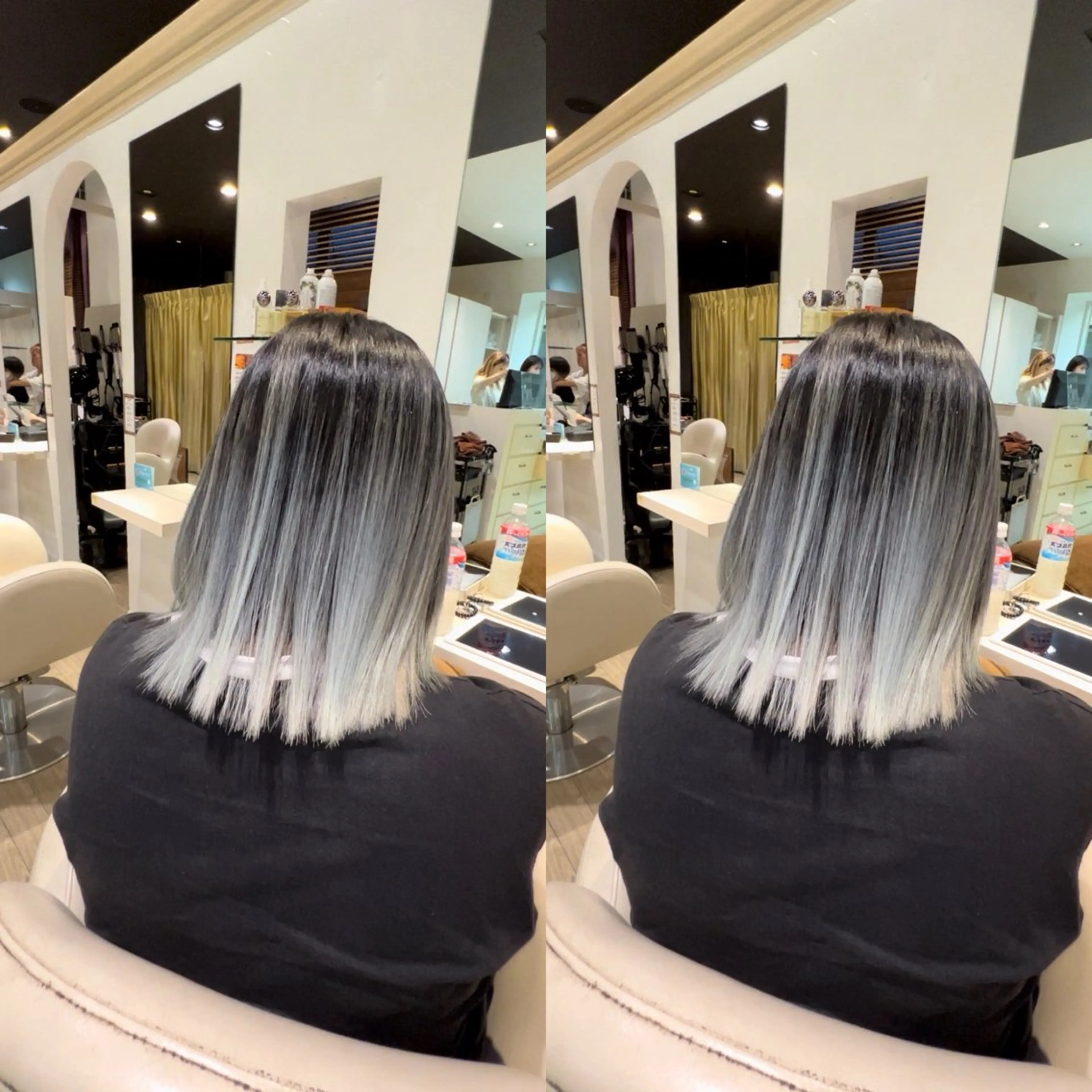 ミディアム カラー ヘアカラー hair &eye LAWE.店長のヘアスタイル