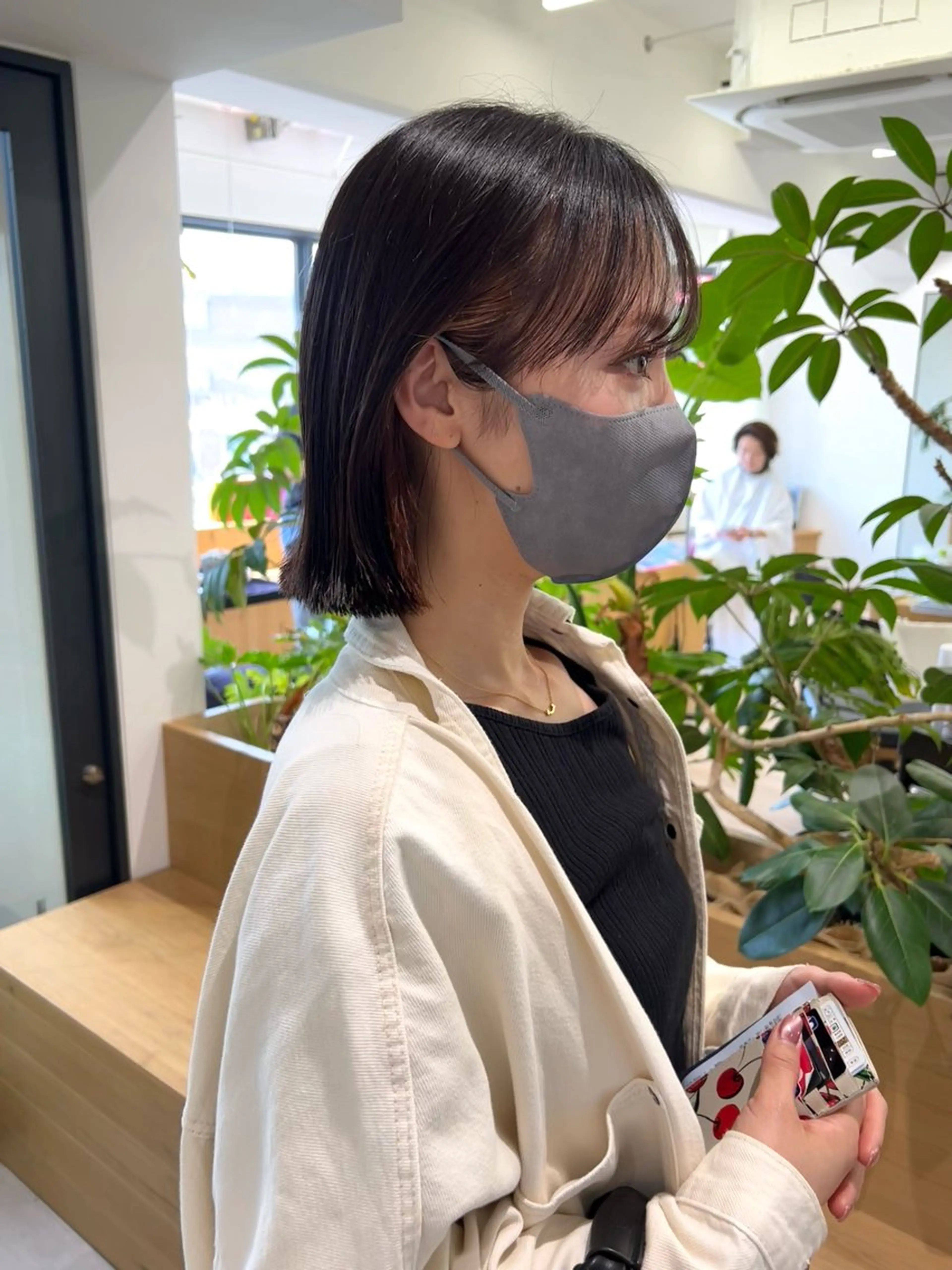 ミディアム カラー ヘアカラー トリートメント 田中 愛梨のヘアスタイル