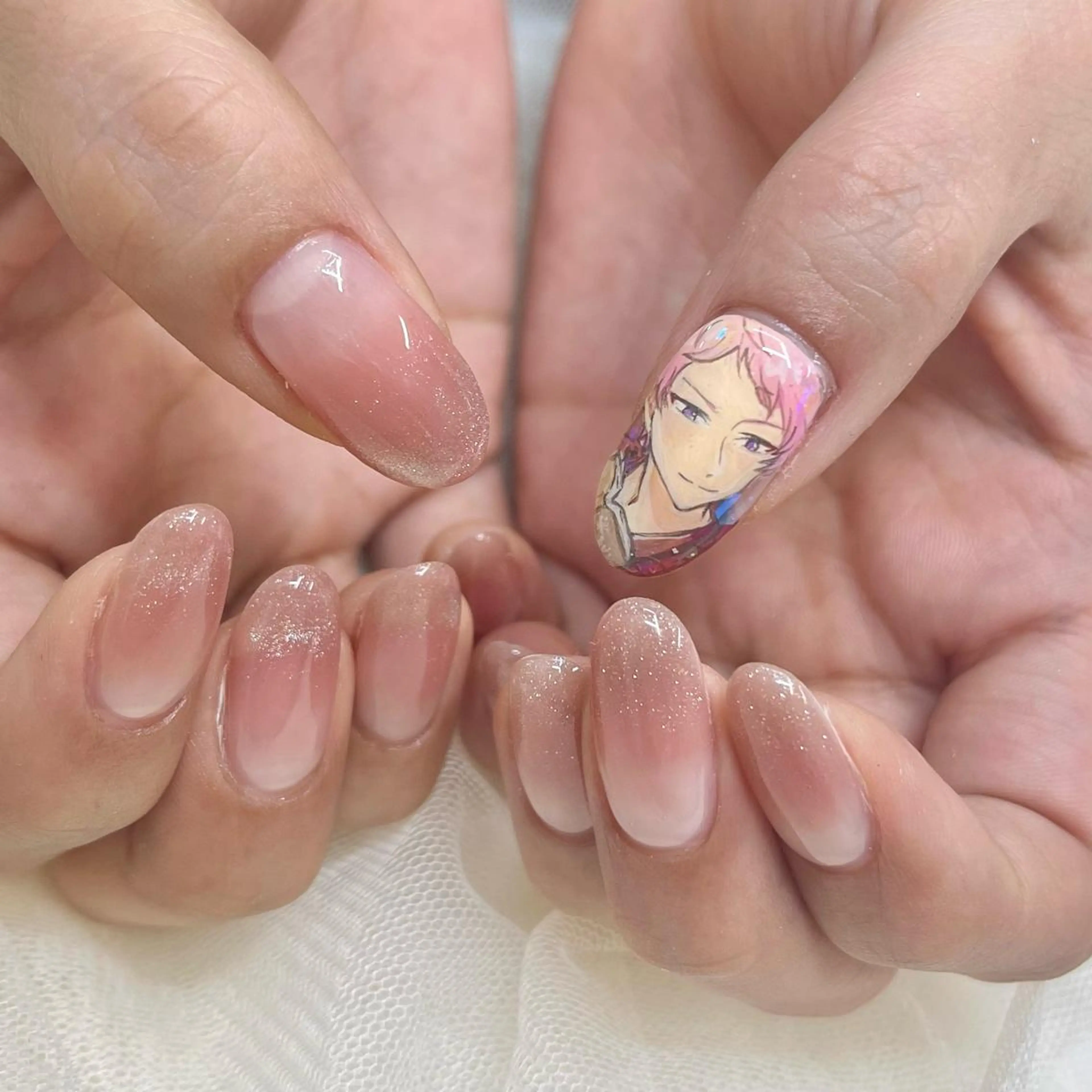 セミロング ハンドネイル 池袋痛ネイル Nok. 渡辺のネイルデザイン