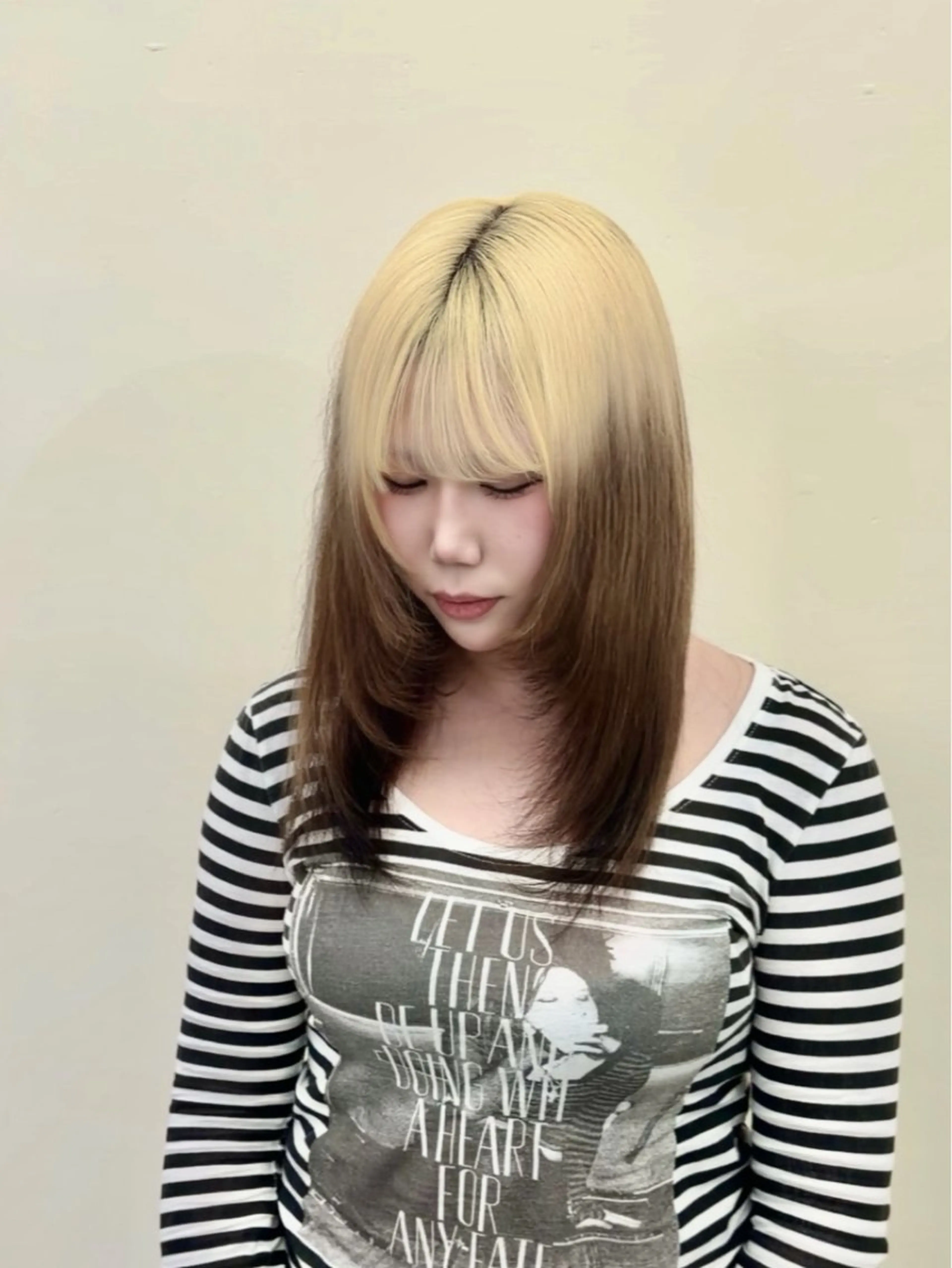 カラー ヘアサロンアウラ所属・旭岡龍明/ハイトーン /ケアブリーチのヘアスタイル