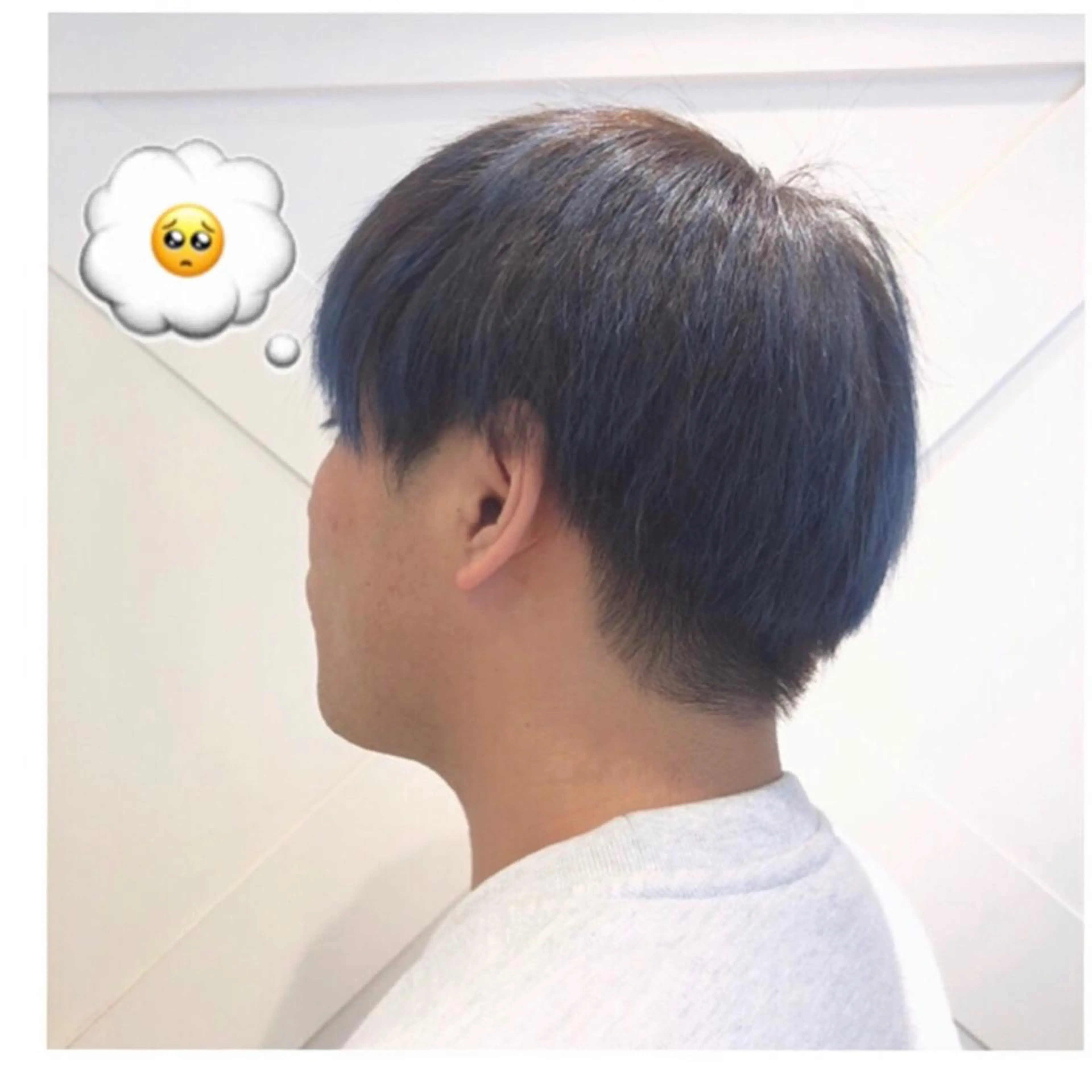 ショート カラー メンズ アッシュ ブルーカラー ブルーアッシュ ヘアカラー 🌺ウルフカット職人 新垣渚🐺のヘアスタイル