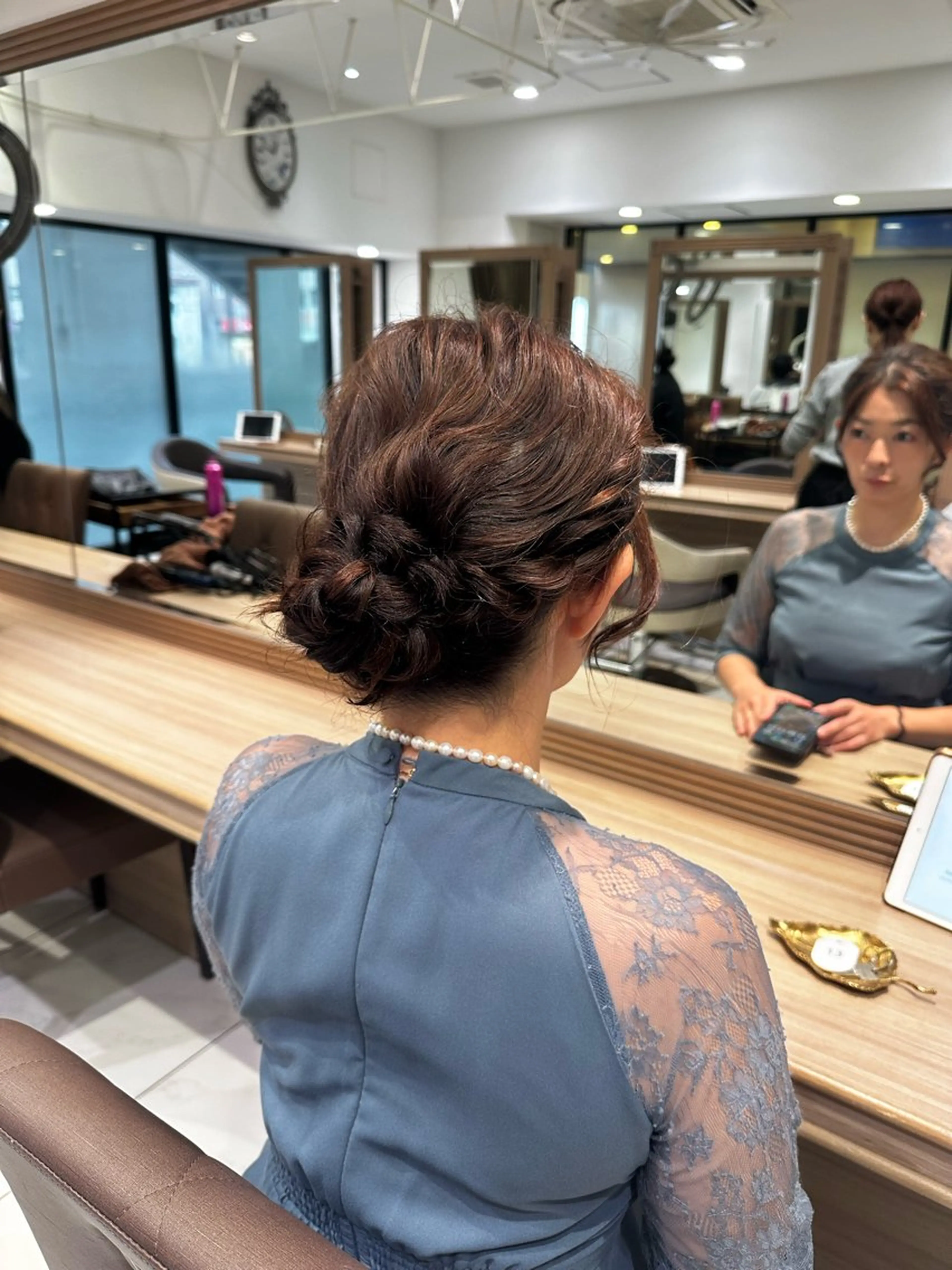 ミディアム ヘアアレンジ ヘアセット メンズ特化/ パーマChihoのヘアスタイル