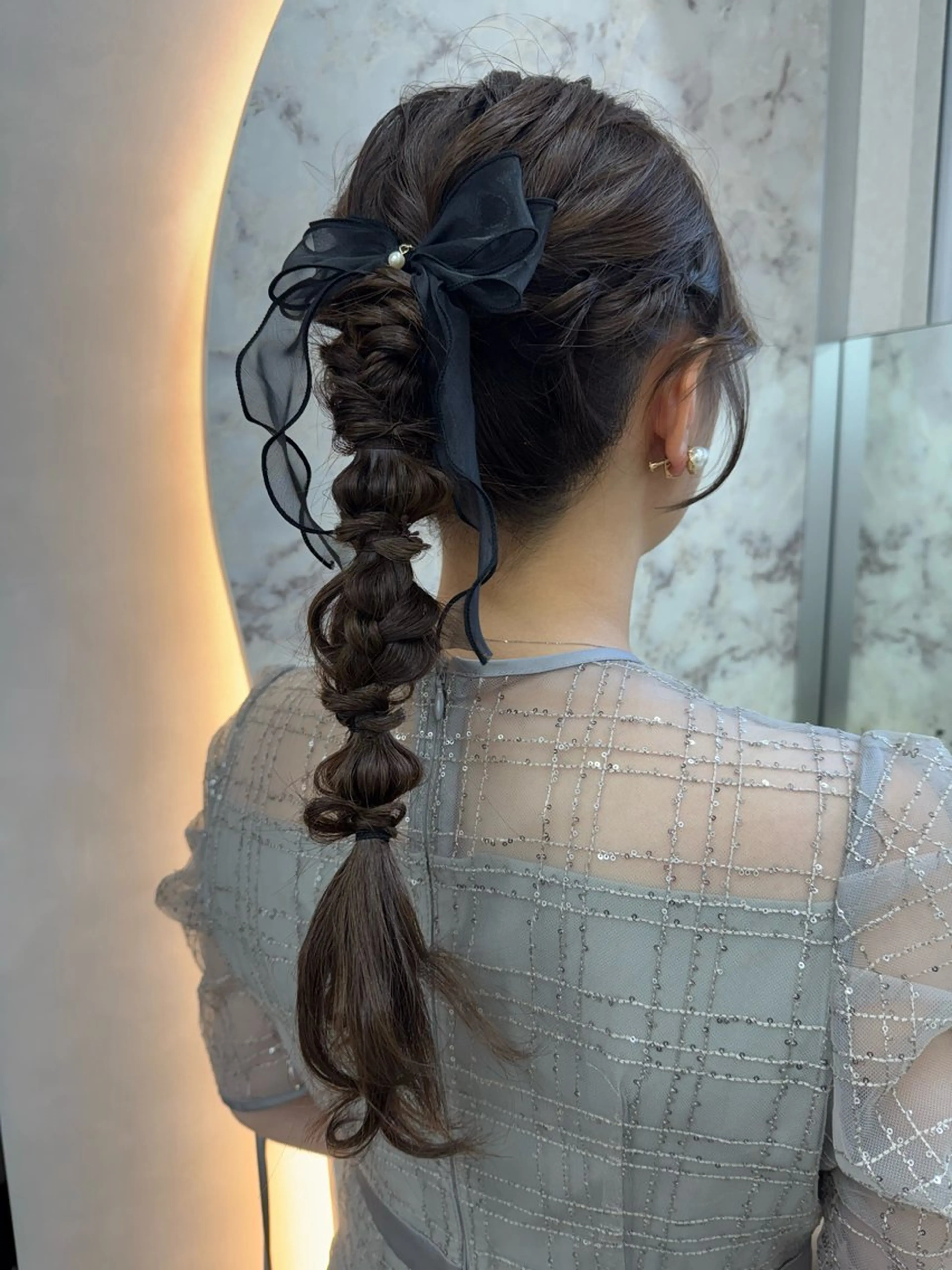 ロング ヘアアレンジ 島崎 穂乃香のヘアスタイル