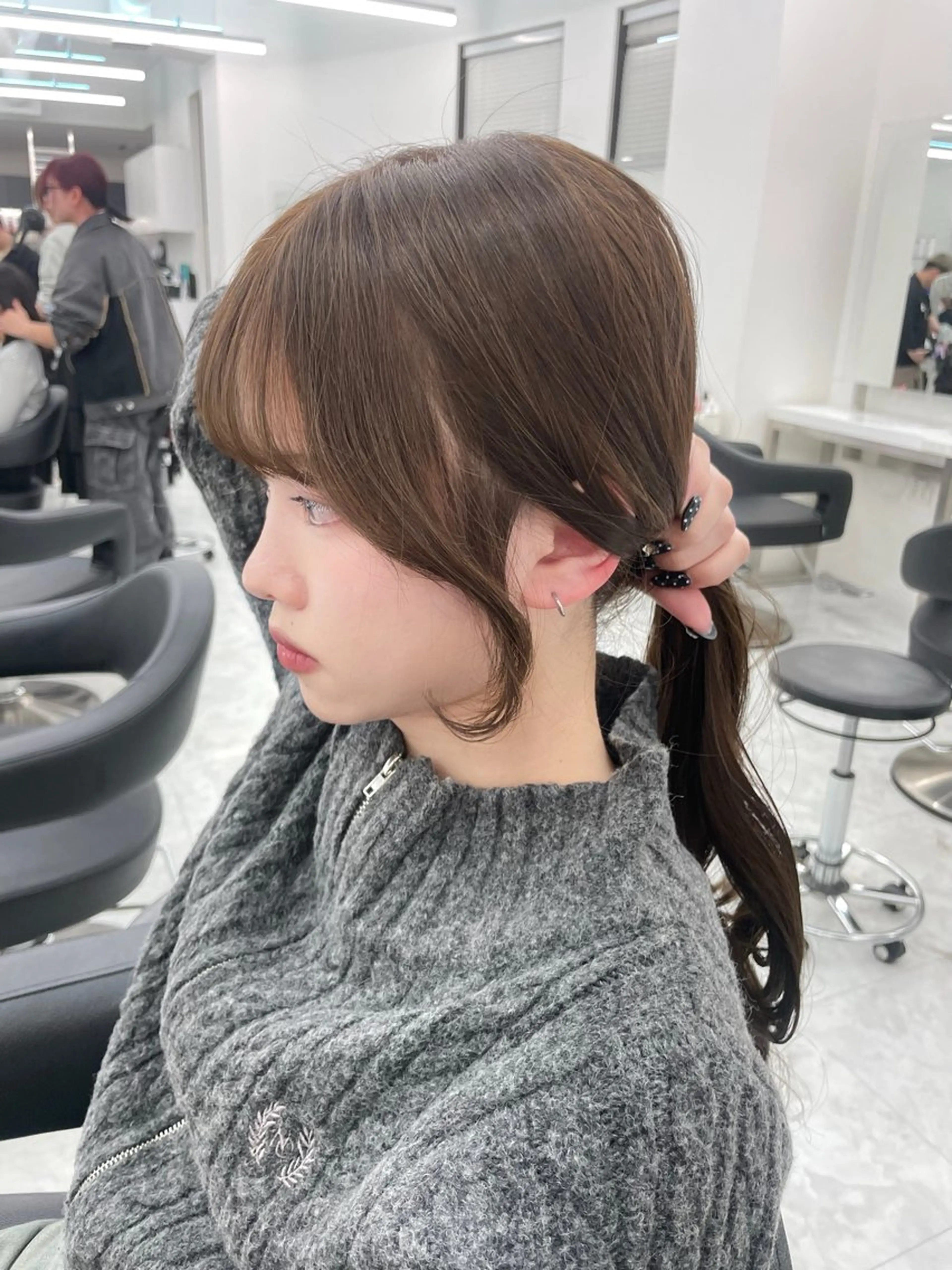 ロング ヘアカラー トリートメント ヘアセット mayu/ブリーチ/ layer/似合わせのヘアスタイル