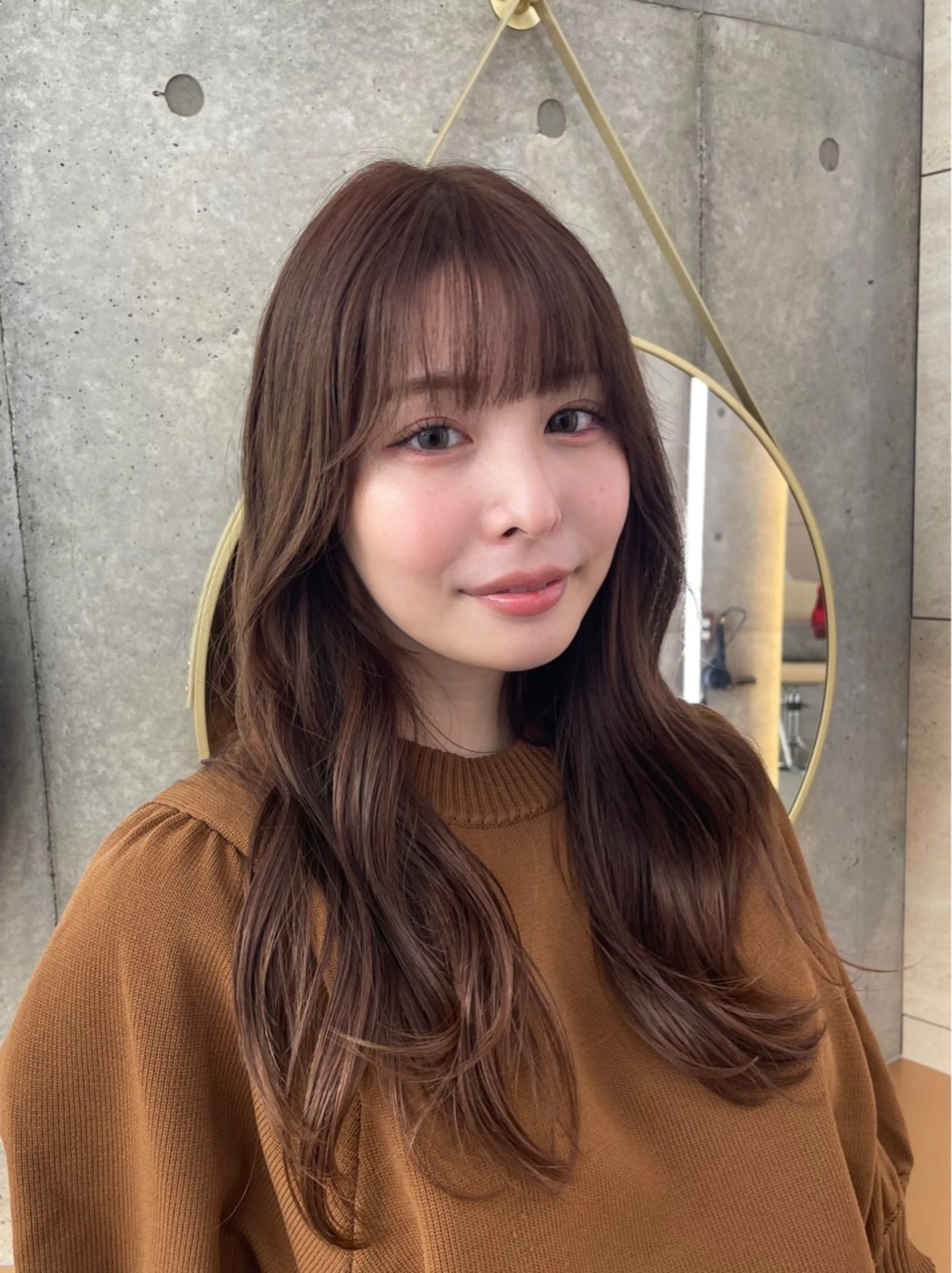 ロング カラー カット ヘアカラー トリートメント 韓国ヘア🇰🇷 レイヤー/芝春樹のヘアスタイル