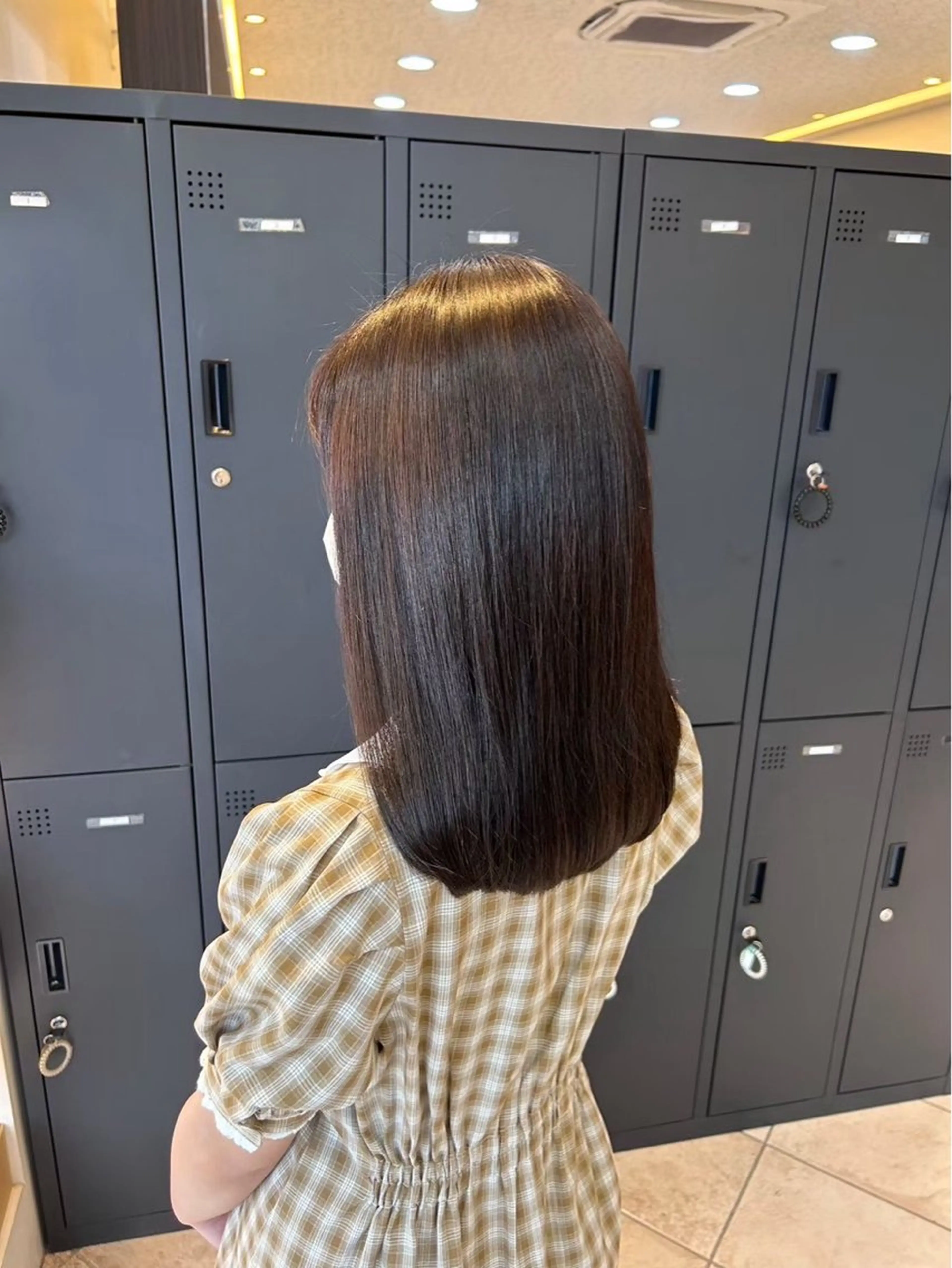 カラー うる艶＆縮毛矯正 ⟡.·小林理菜⟡.·のヘアスタイル