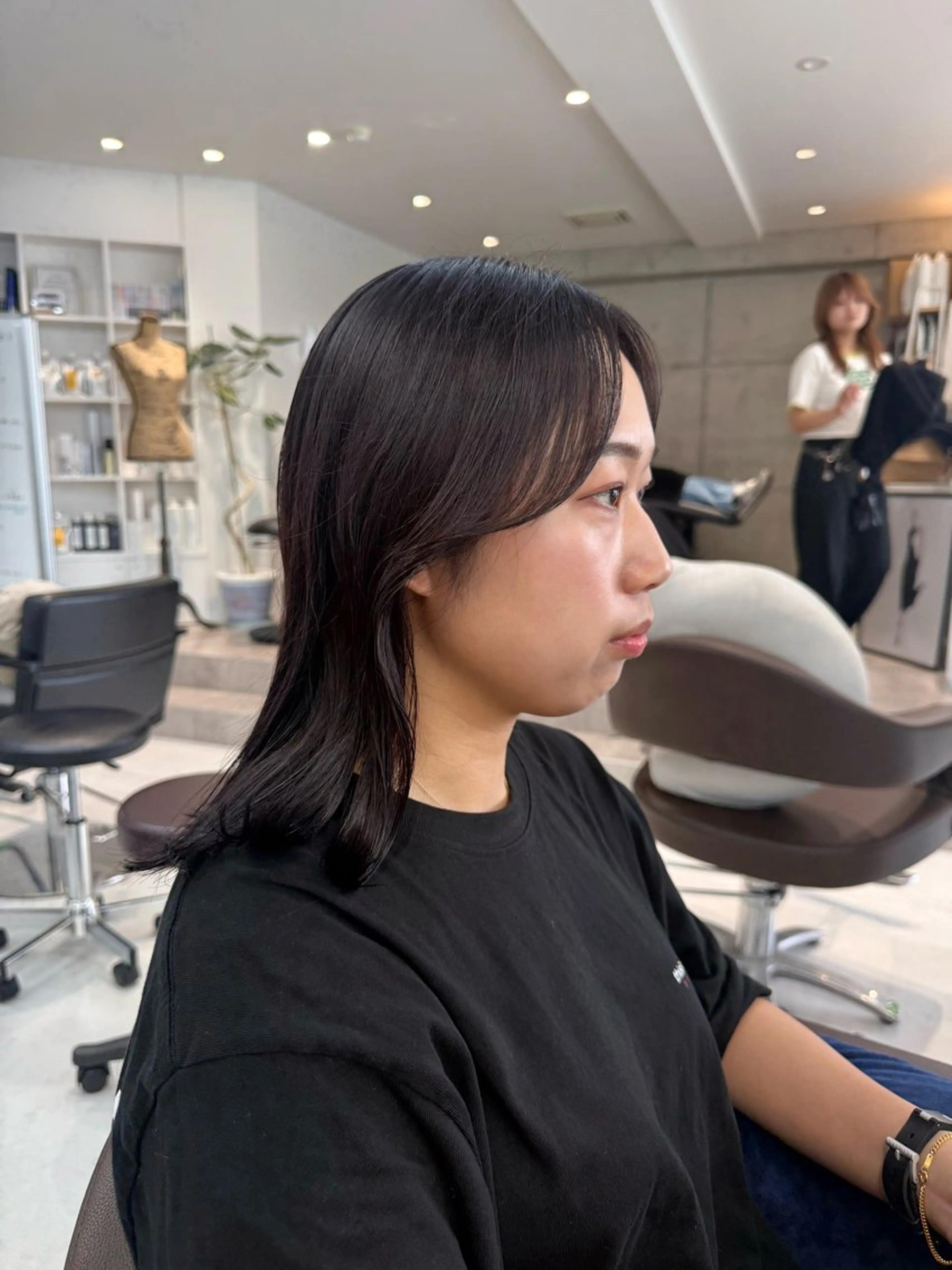 ミディアム カット ヘアカラー トリートメント 榎本雪来⛄️ メンズカット✂️のヘアスタイル