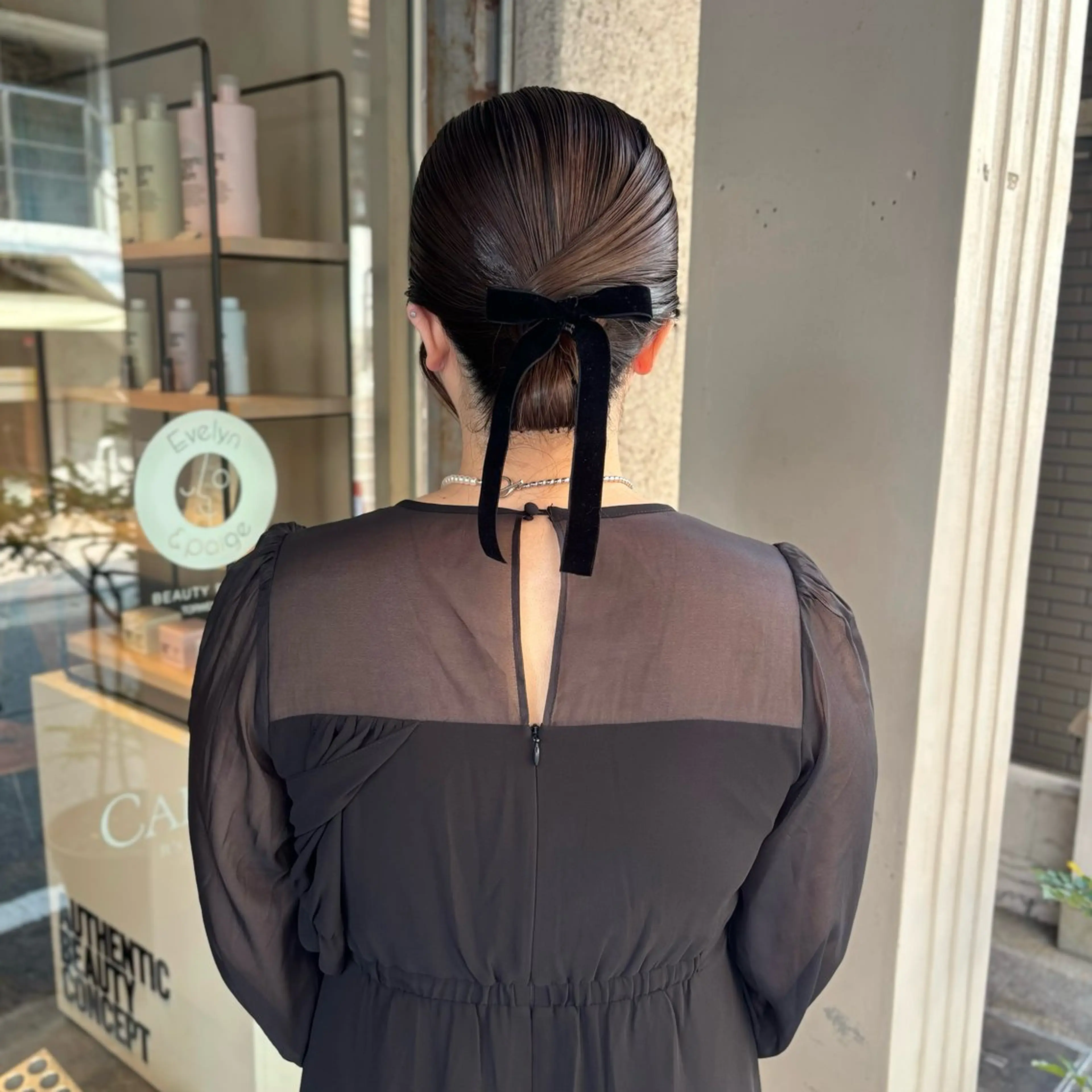 ヘアアレンジ 髪飾り カット ヘアセット 芦刈 咲来のヘアスタイル