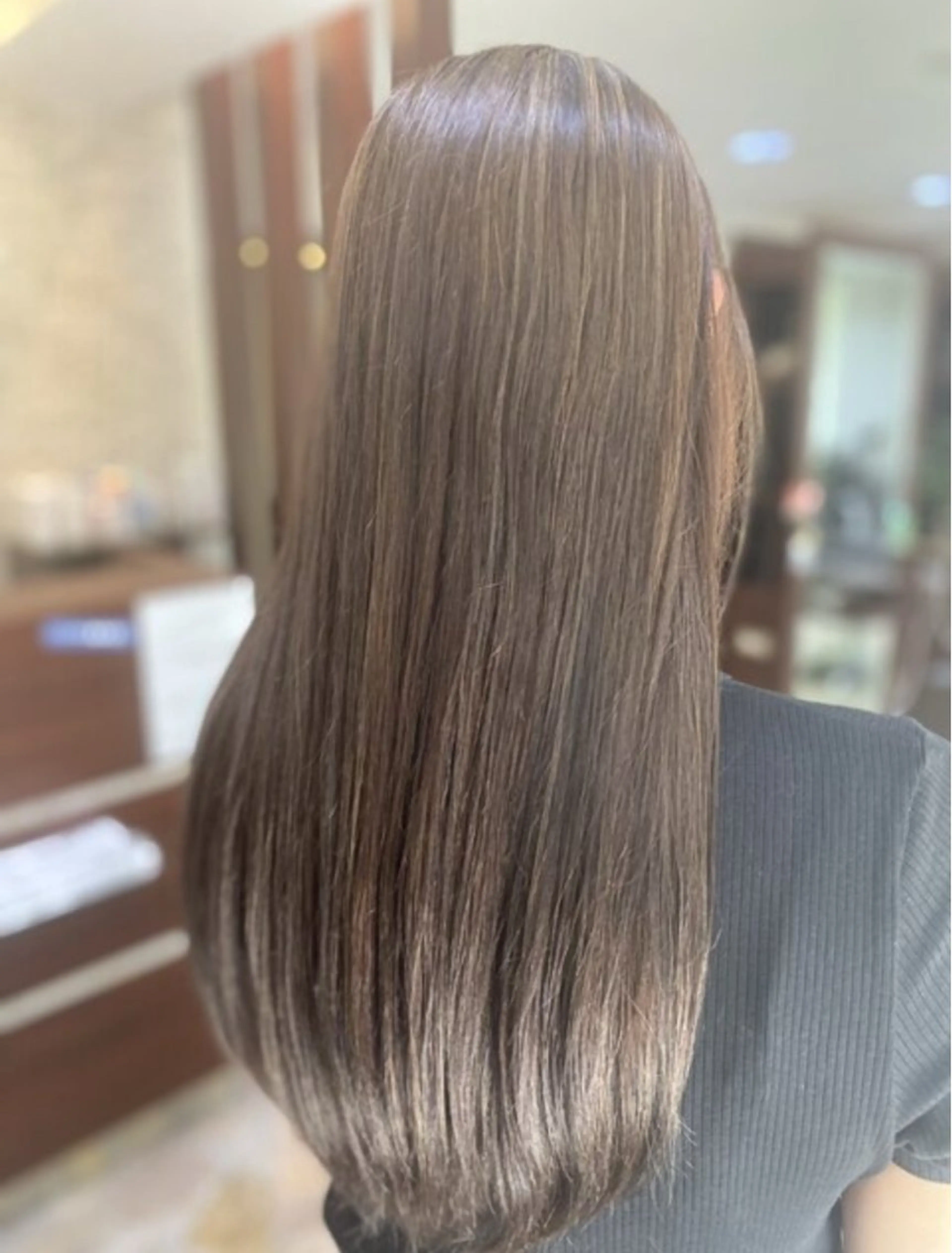 髪質改善カラーの写真