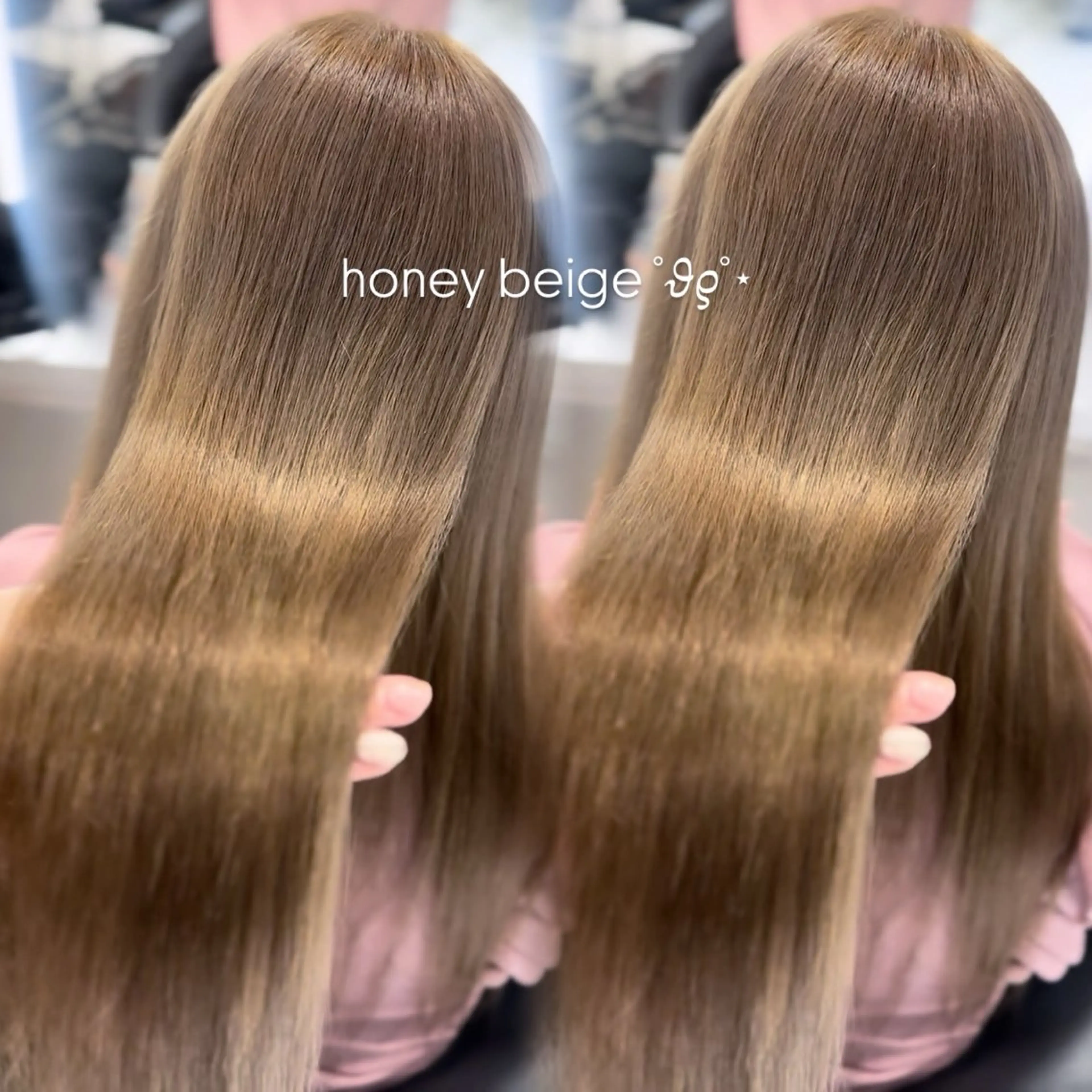 ロング ハイトーン/ミルク ティー🤍reinaのヘアスタイル