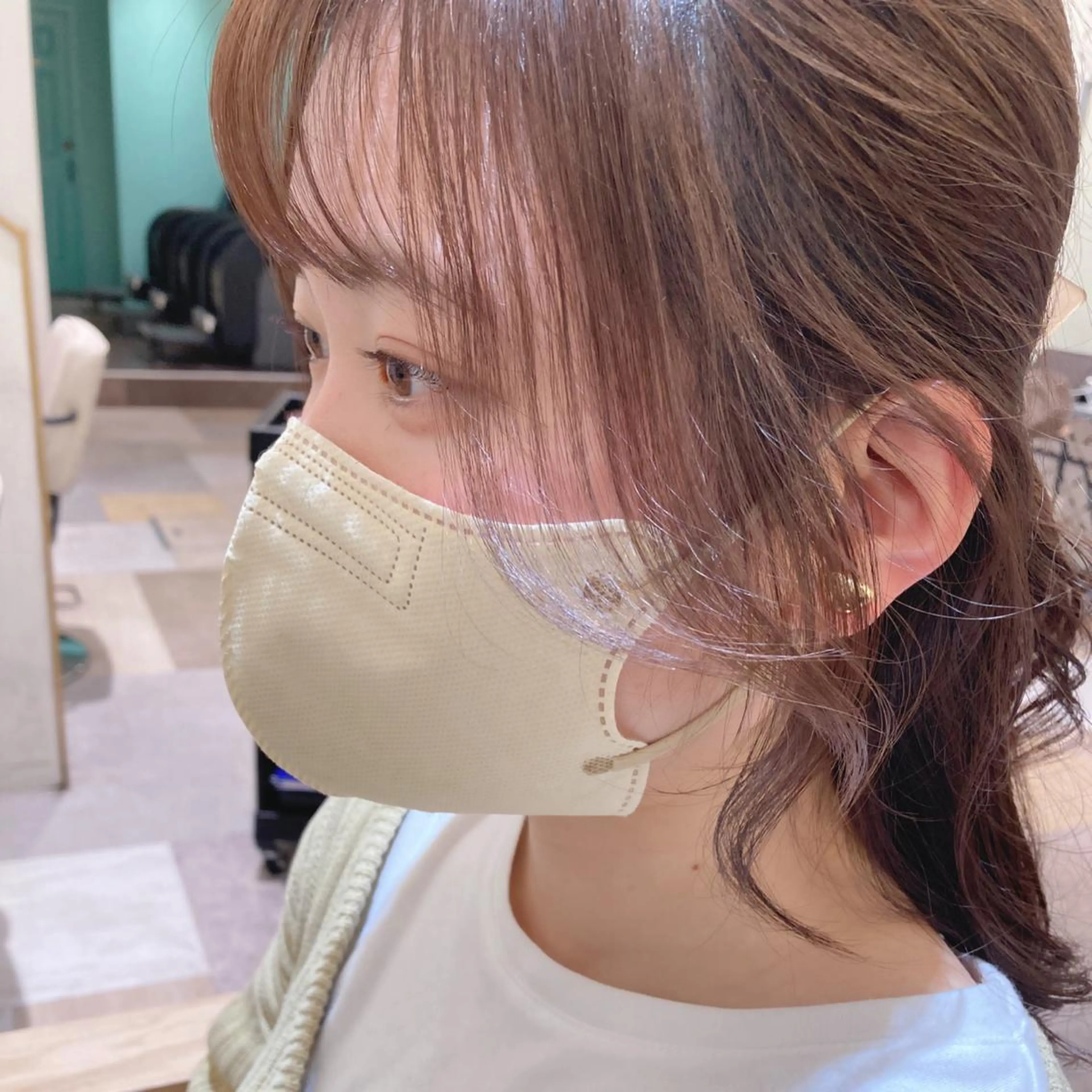 ミディアム 横浜　前髪顔まわり /長谷川未波のヘアスタイル