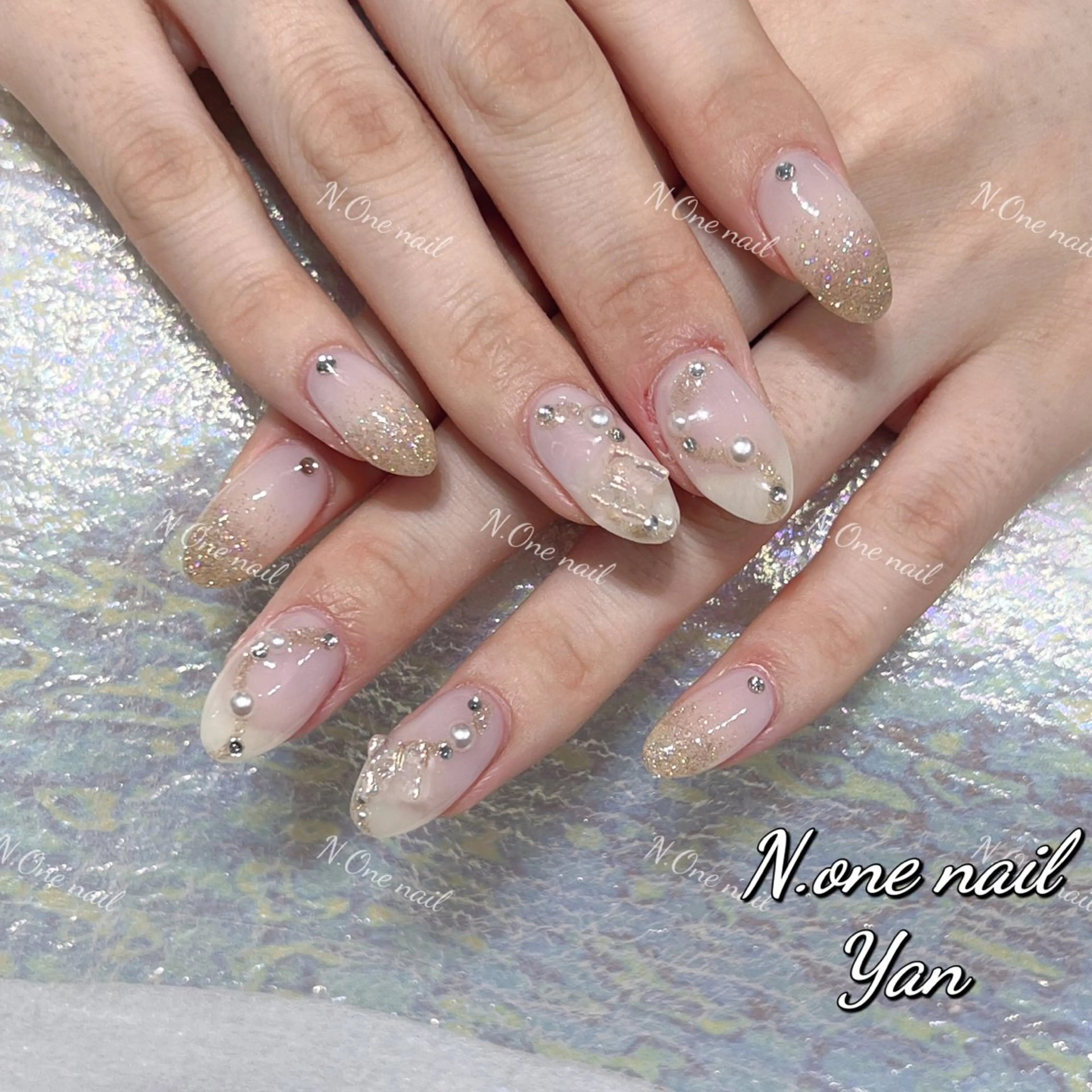 ネイル 長いだし/スカルプ/ パラシェルN.oneのネイルデザイン