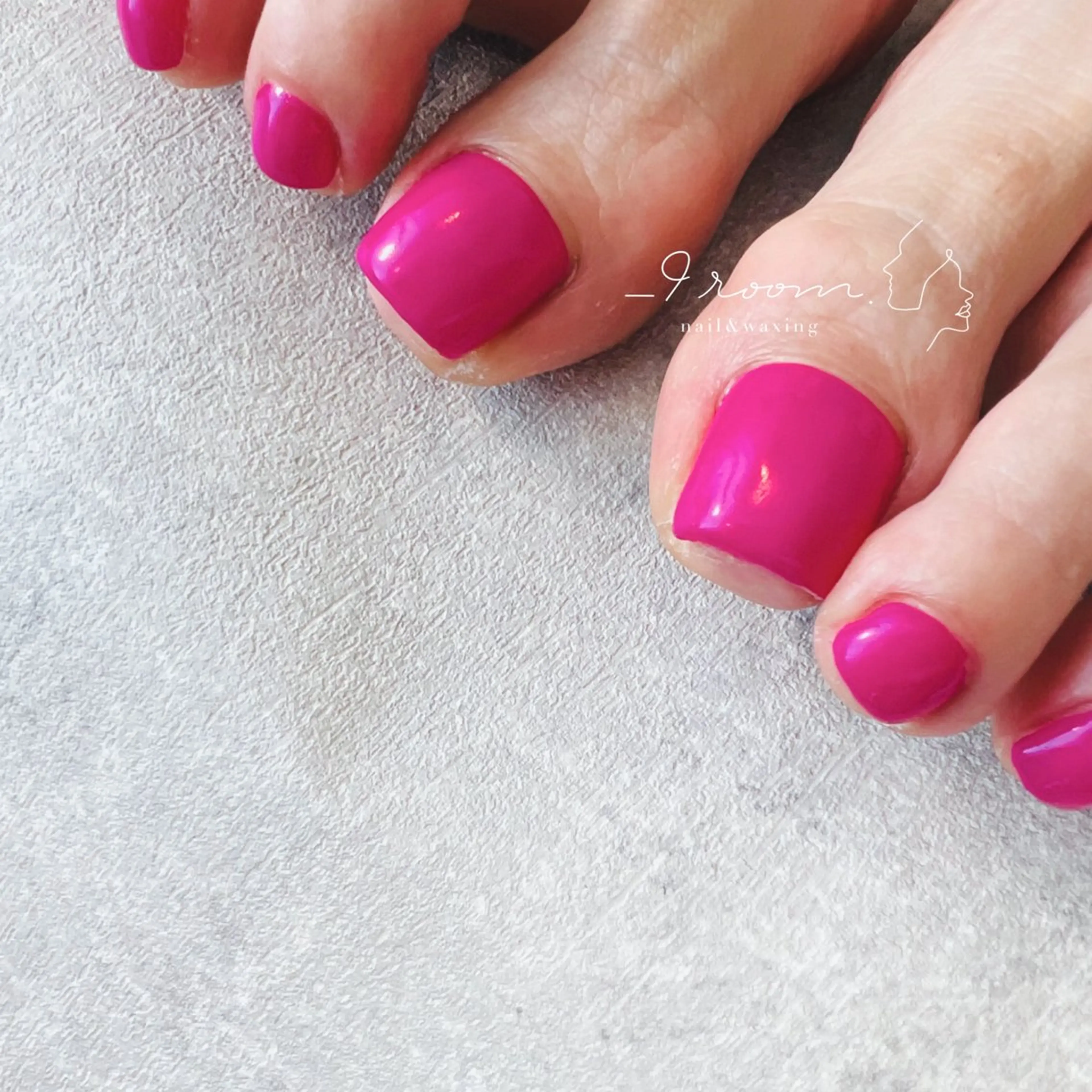 ネイル フットネイル ジェルネイル ワンカラーネイル ピンク _9 room. Yoshimiのネイルデザイン