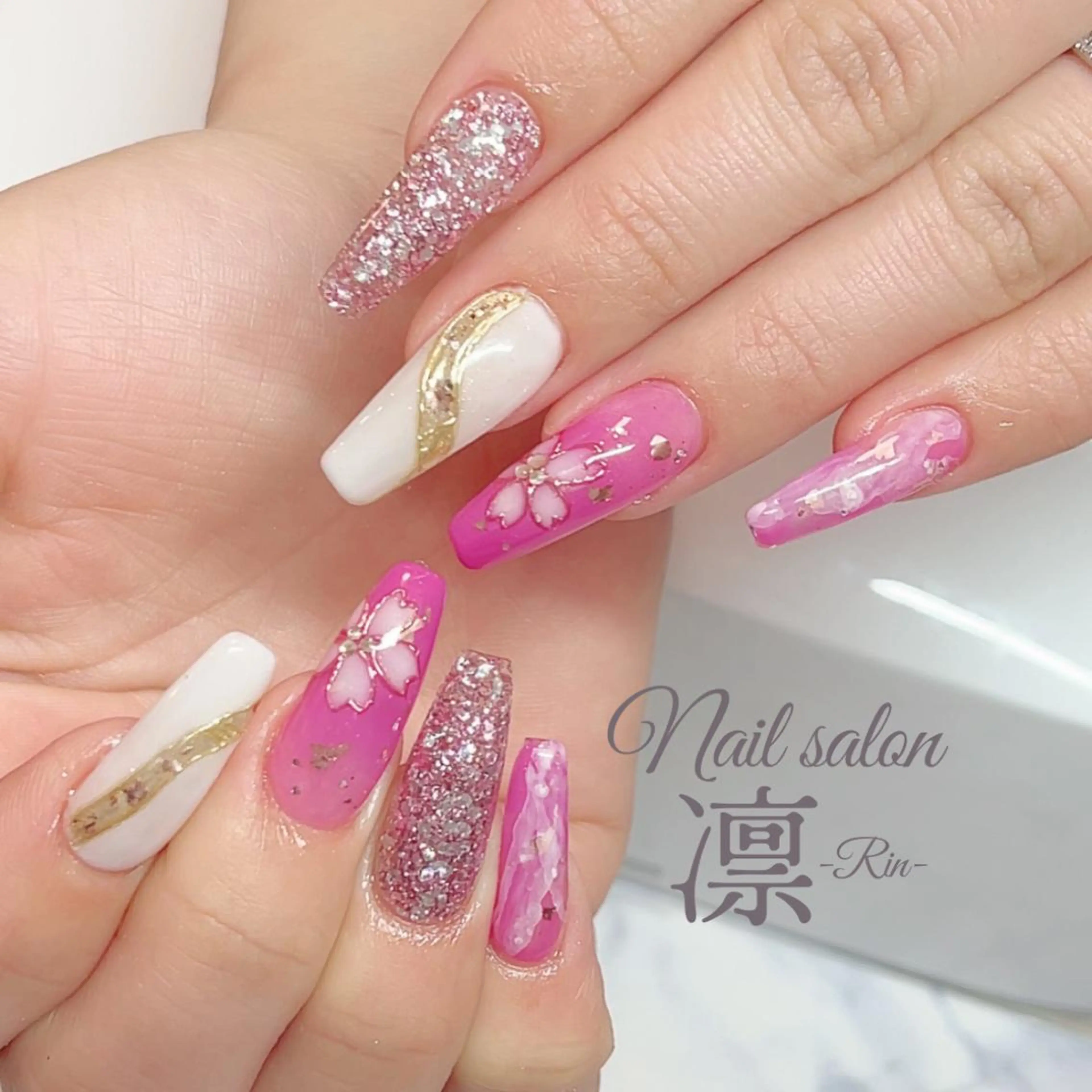 ネイル スカルプネイル private salon凛のネイルデザイン