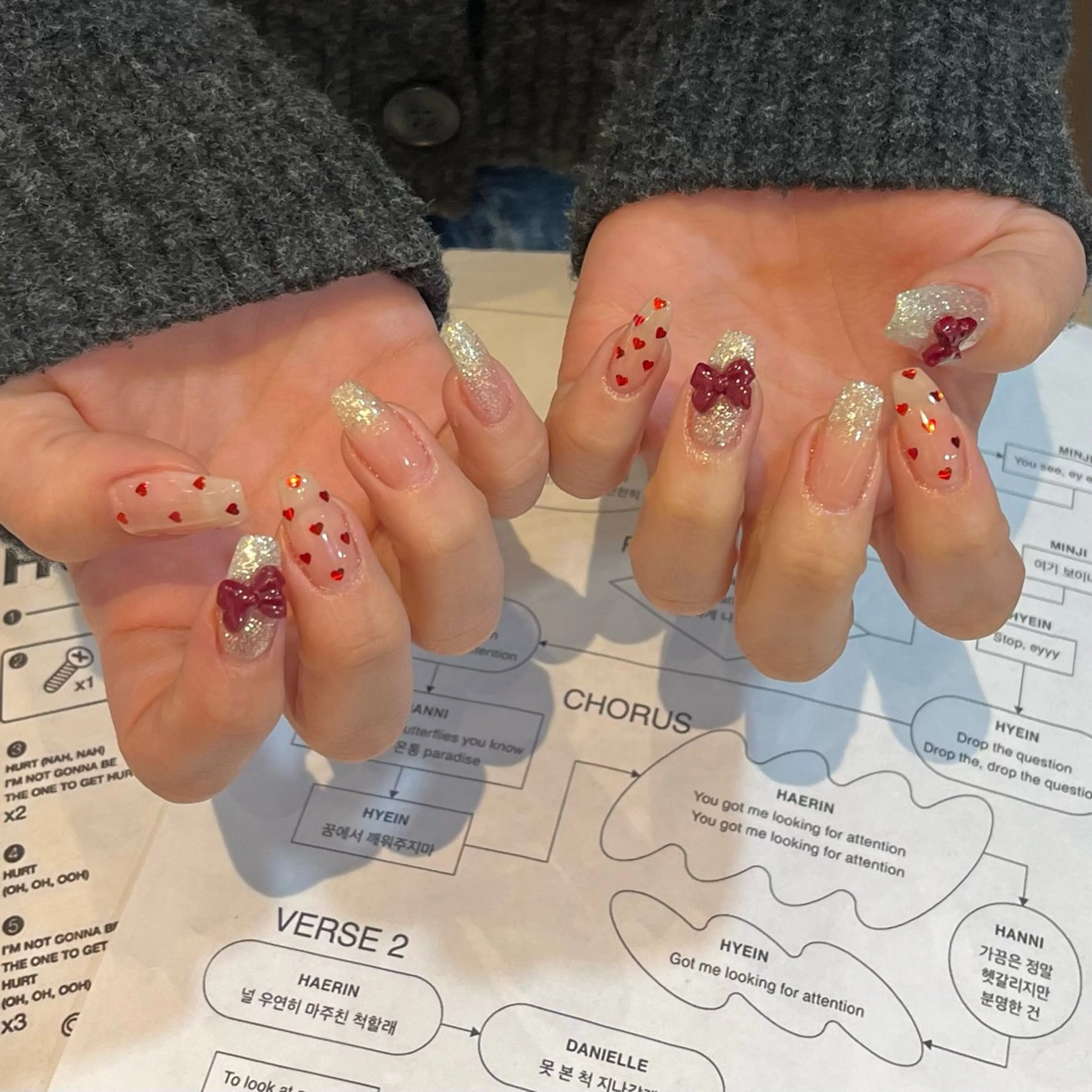 ネイル バレンタイン Allure 小山店 Shioriのネイルデザイン