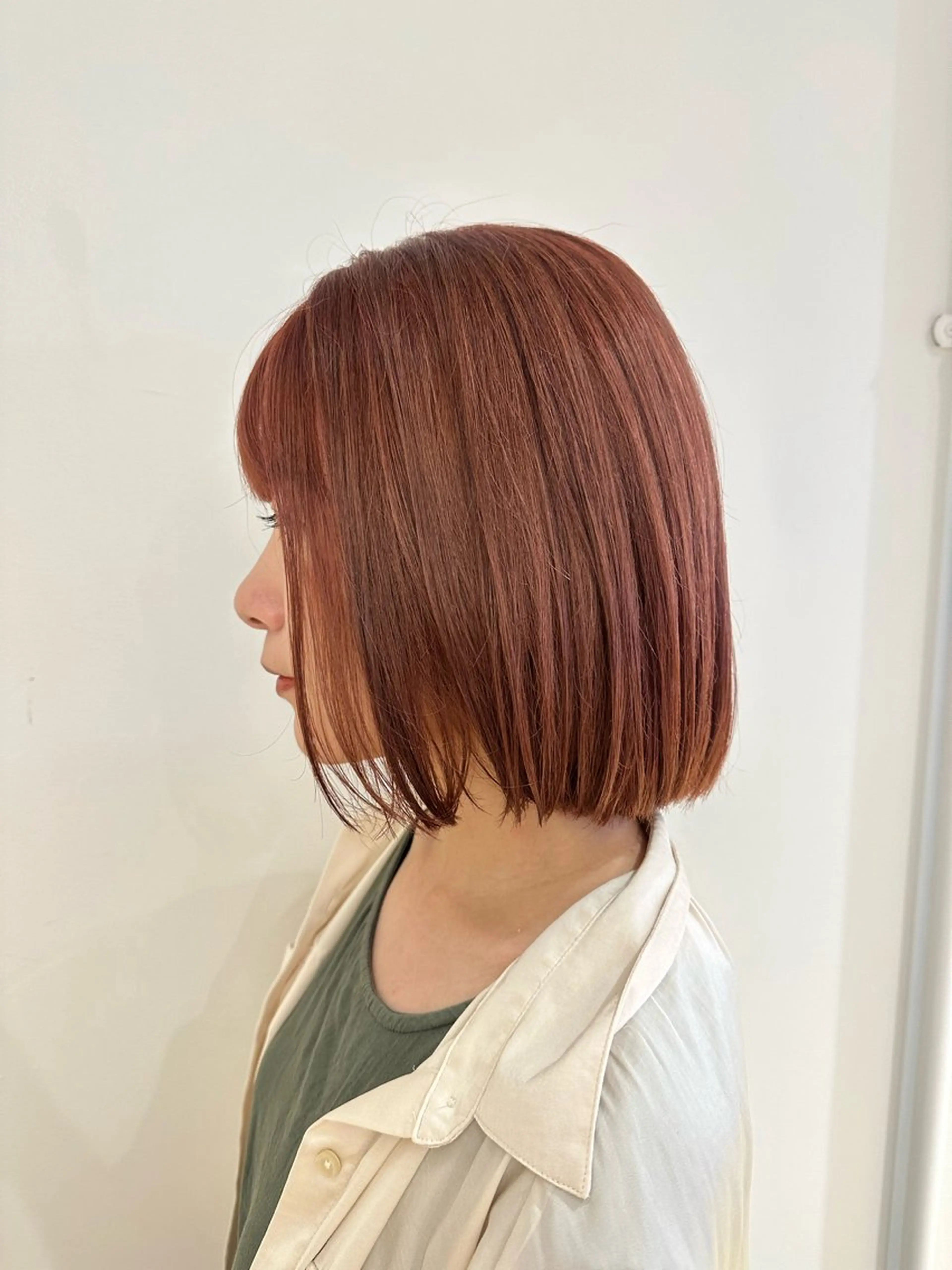 ショート カラー ブラウンカラー オレンジ オレンジブラウン ヘアカラー えんどう みほのヘアスタイル