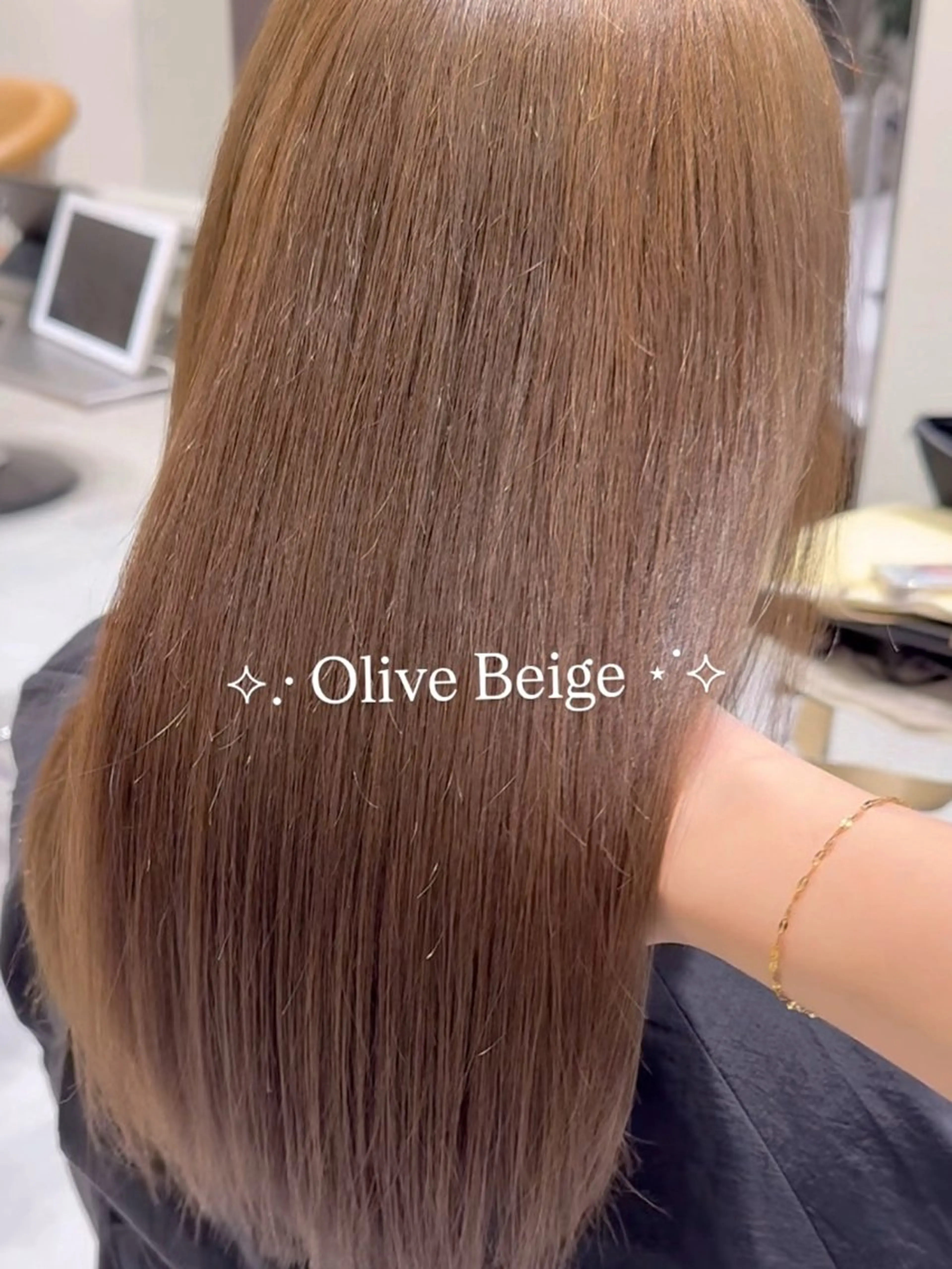 ロング カラー カット ヘアカラー ぱつっとボブ/透明感 カラー/Ayakaのヘアスタイル