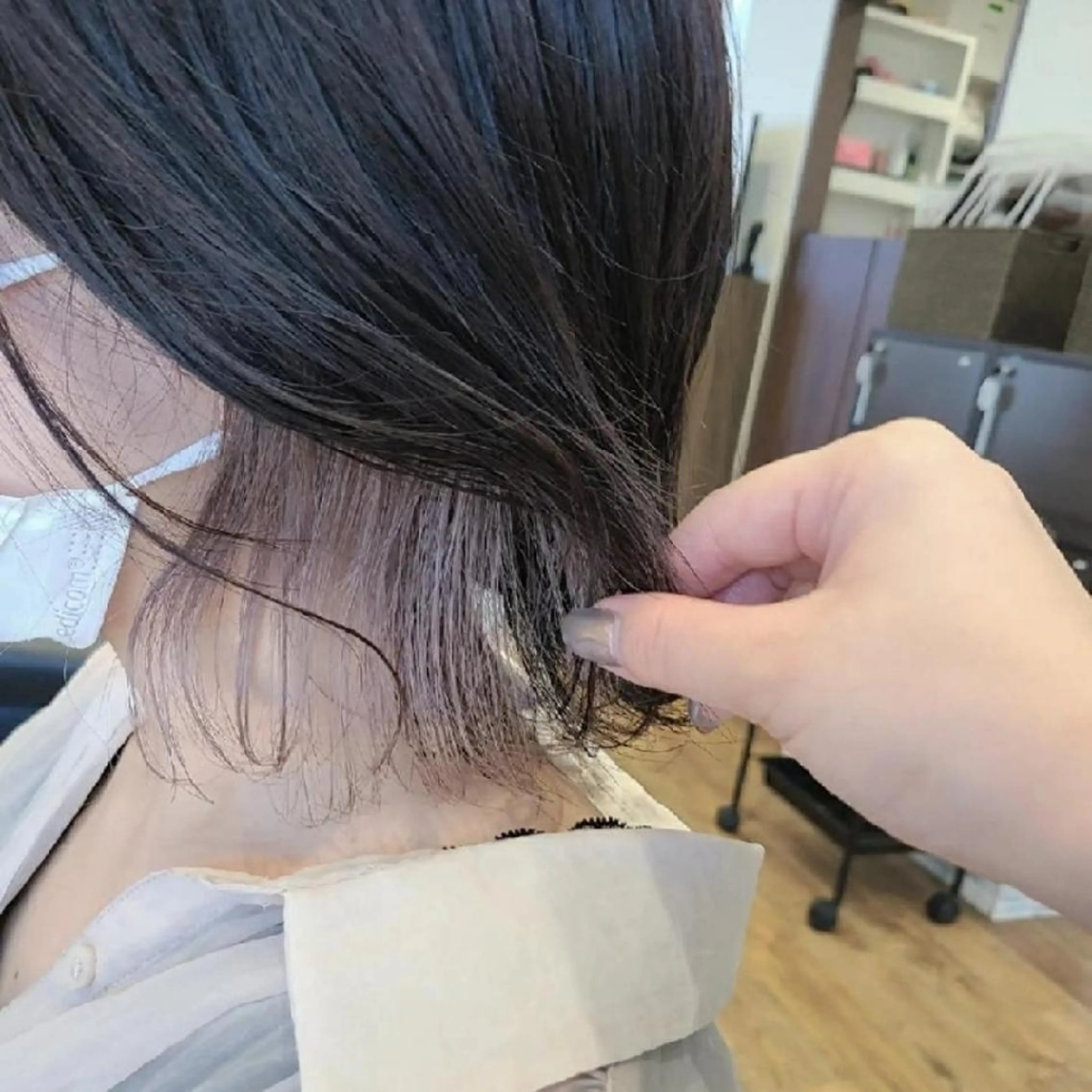 ミディアム カラー カット ヘアカラー トリートメント 関口 友菜のヘアスタイル