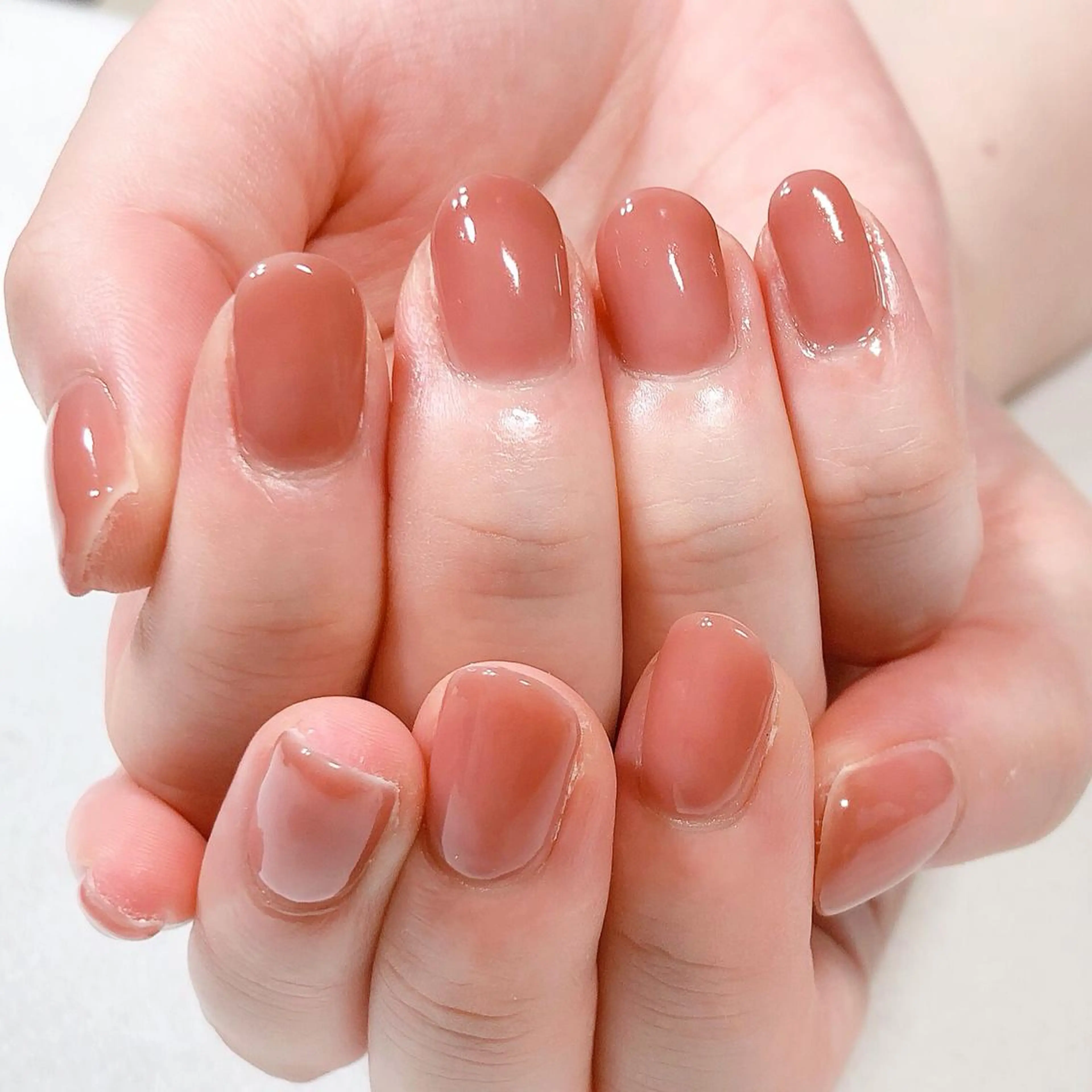 ネイル ワンカラーネイル 東 千夏のネイルデザイン