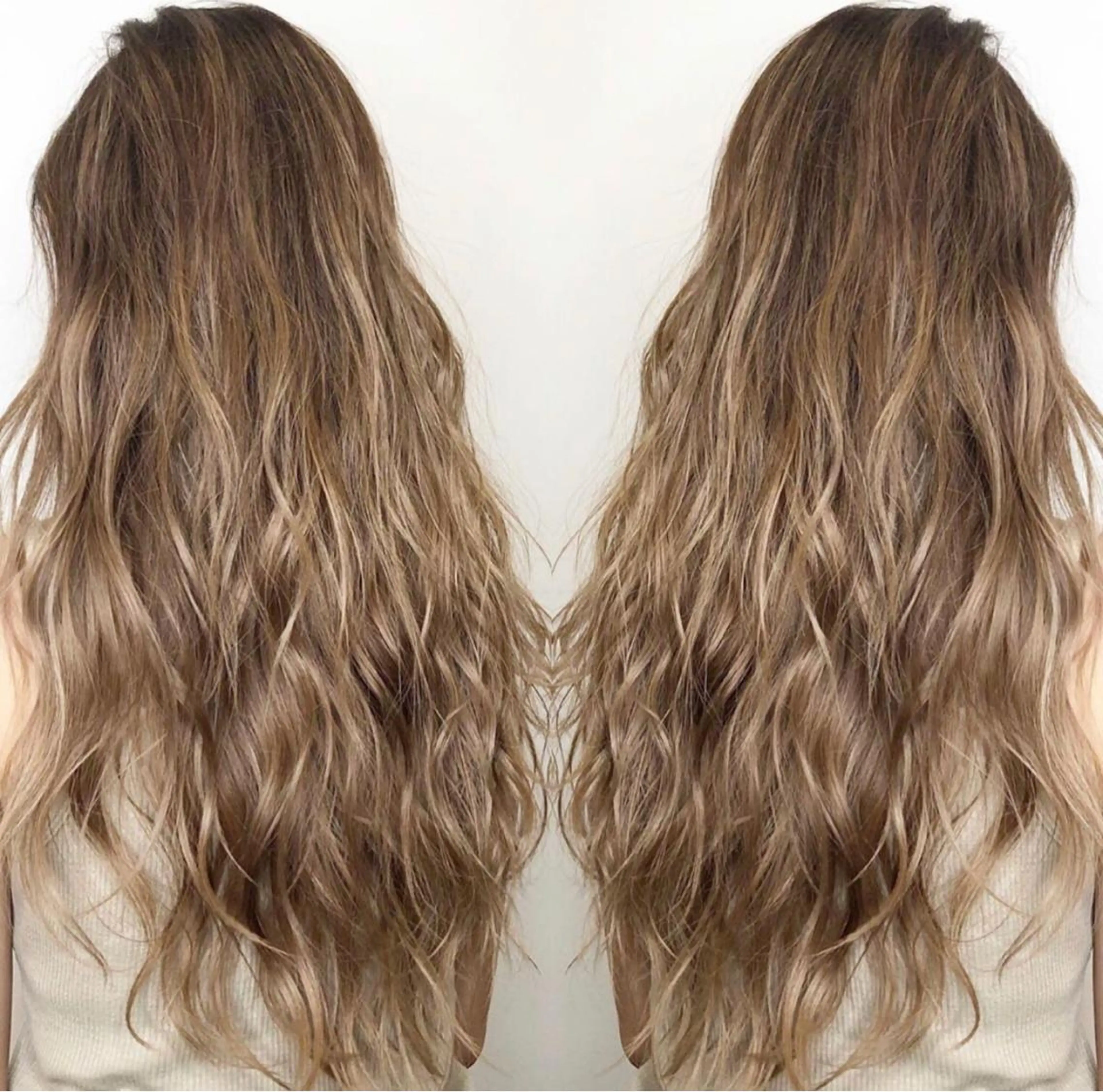 ロング salowin 原宿 aroa所属・韓国／ハッシュカット ／透明感カラー／金野のヘアスタイル