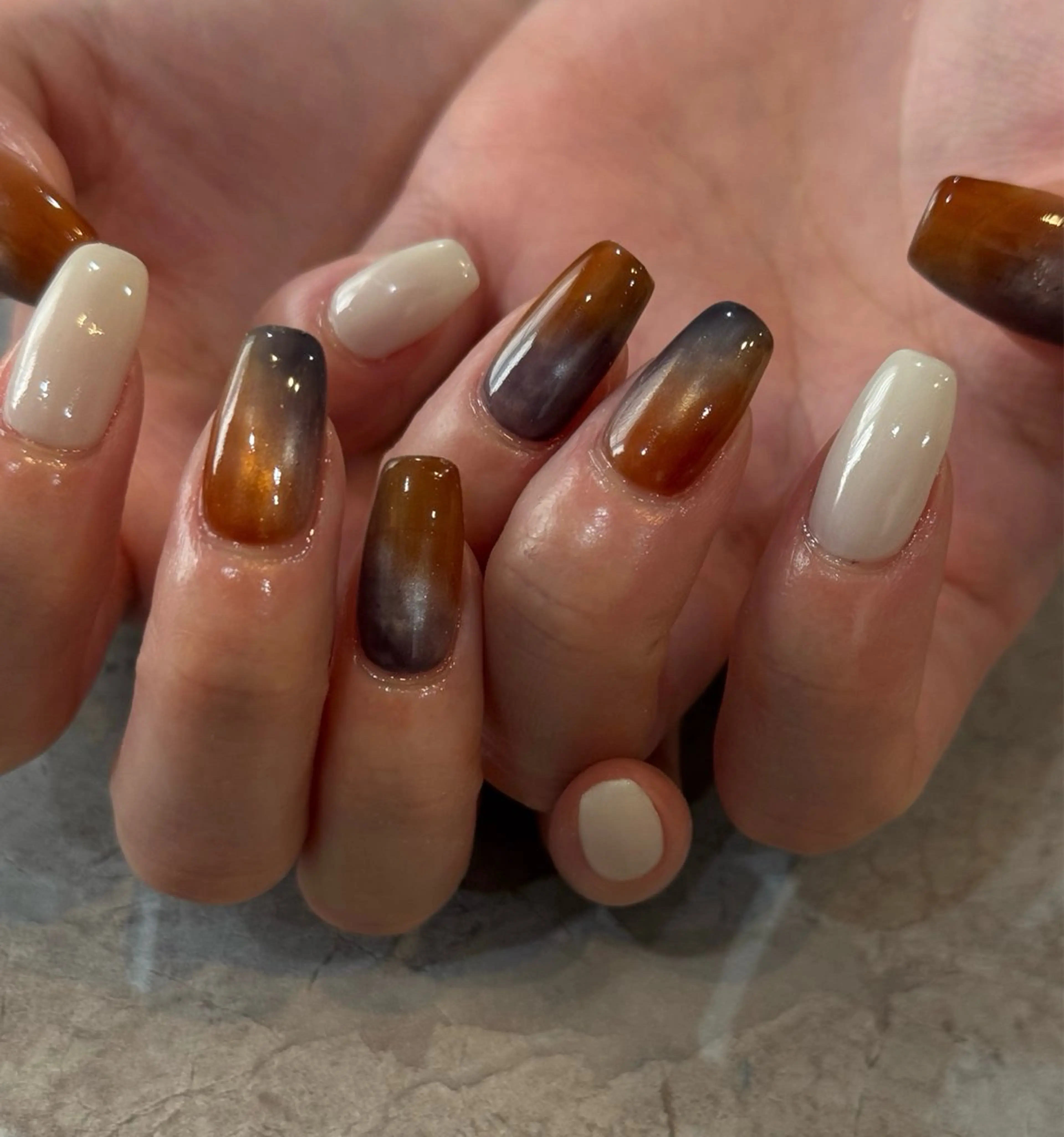 ネイル ニュアンスネイル ハンドネイル Blé nailのネイルデザイン