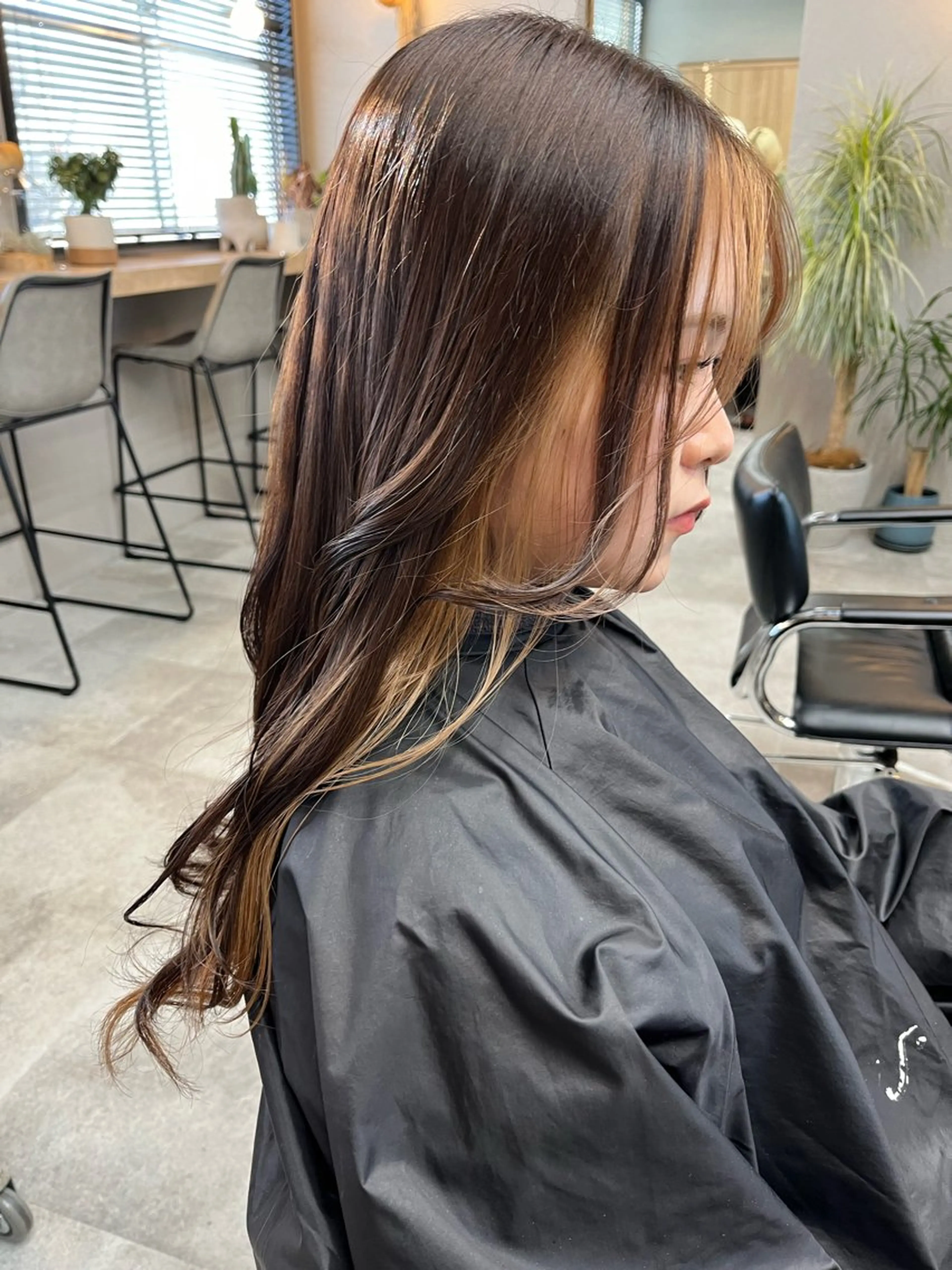 ロング レイヤーカット ロング トリートメント ヘアカラー トリートメント 🫧艶感カラー/ あいり🤍のヘアスタイル