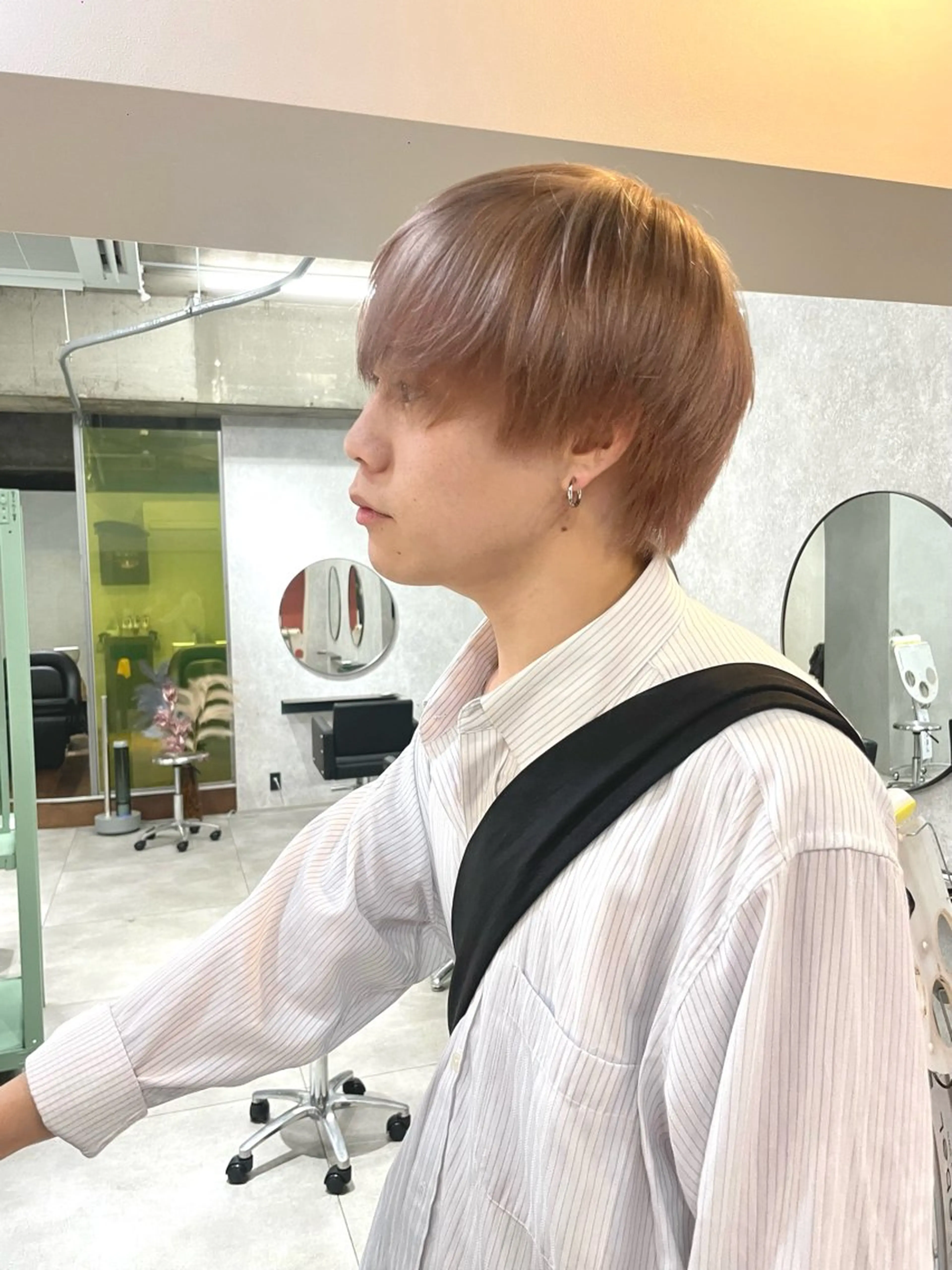 ショート カラー メンズ ヘアカラー ハイトーン/メンズ/ デザイン/梅田/ミユのヘアスタイル