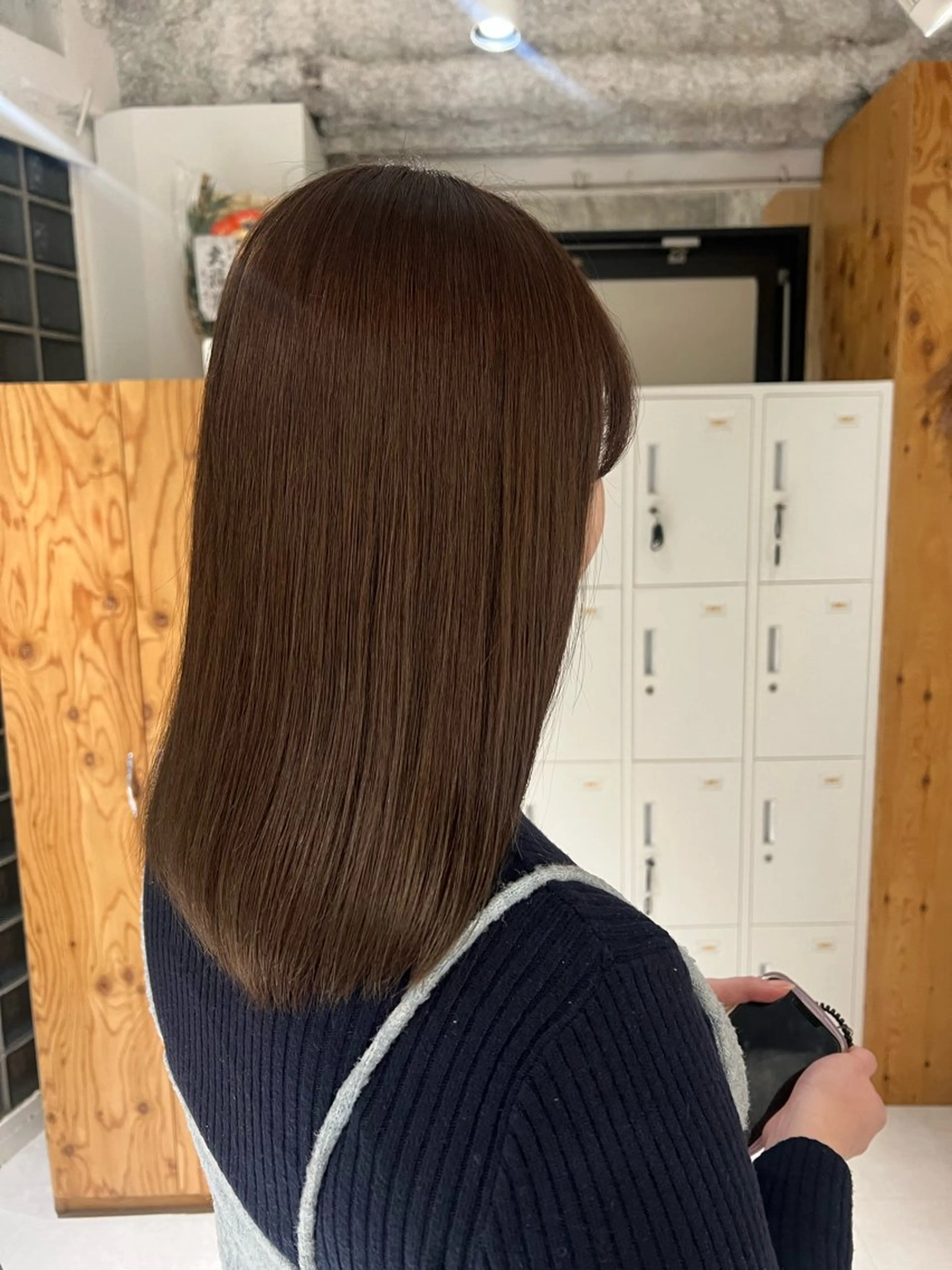 ミディアム カラー 透明感カラー 梅田/似合わせボブ /顔周り/RINKAのヘアスタイル