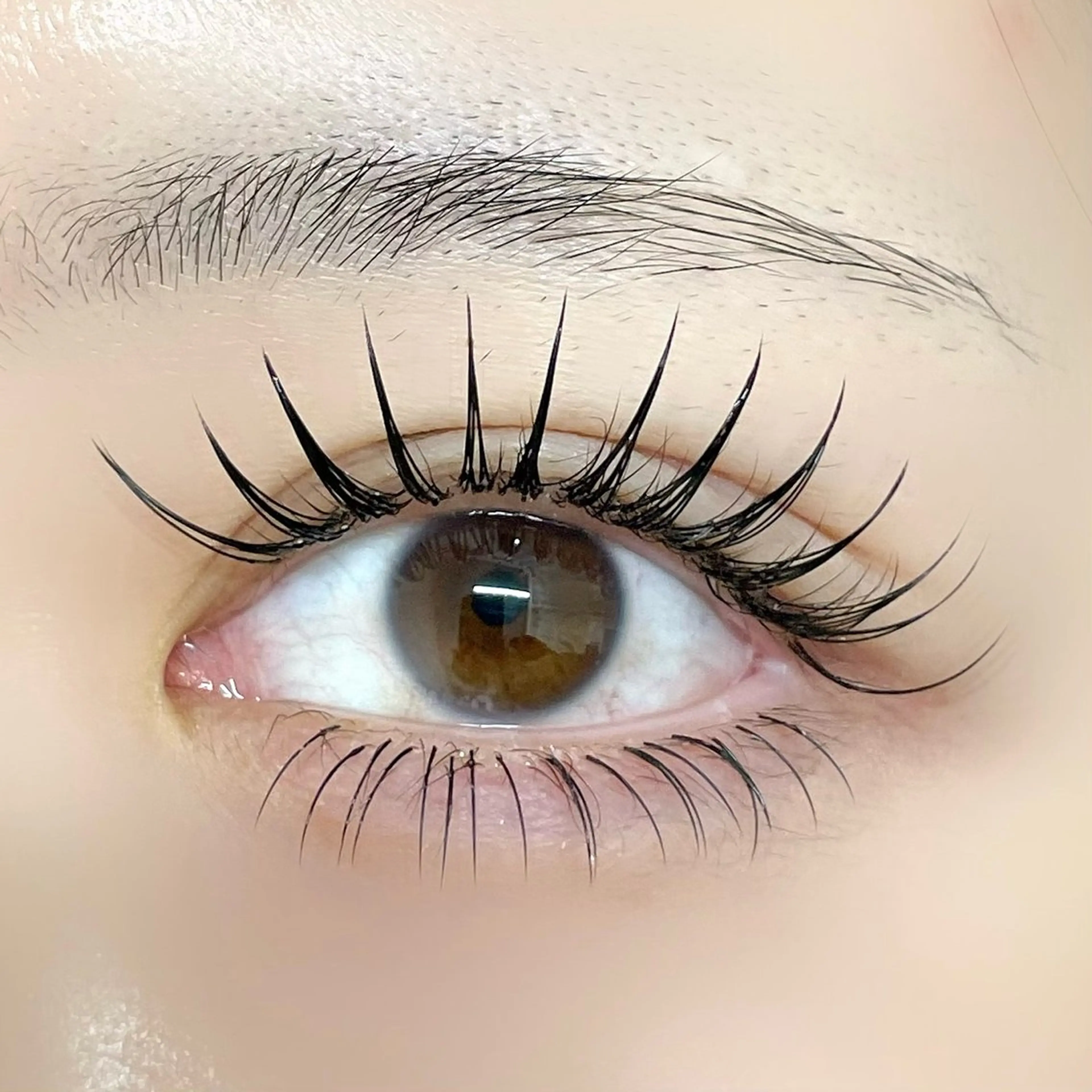 マツエク・マツパ フラットラッシュ 一重×まつ毛パーマ BAMBI所属・BAMBI 🩷KAWAIのマツエク・マツパデザイン