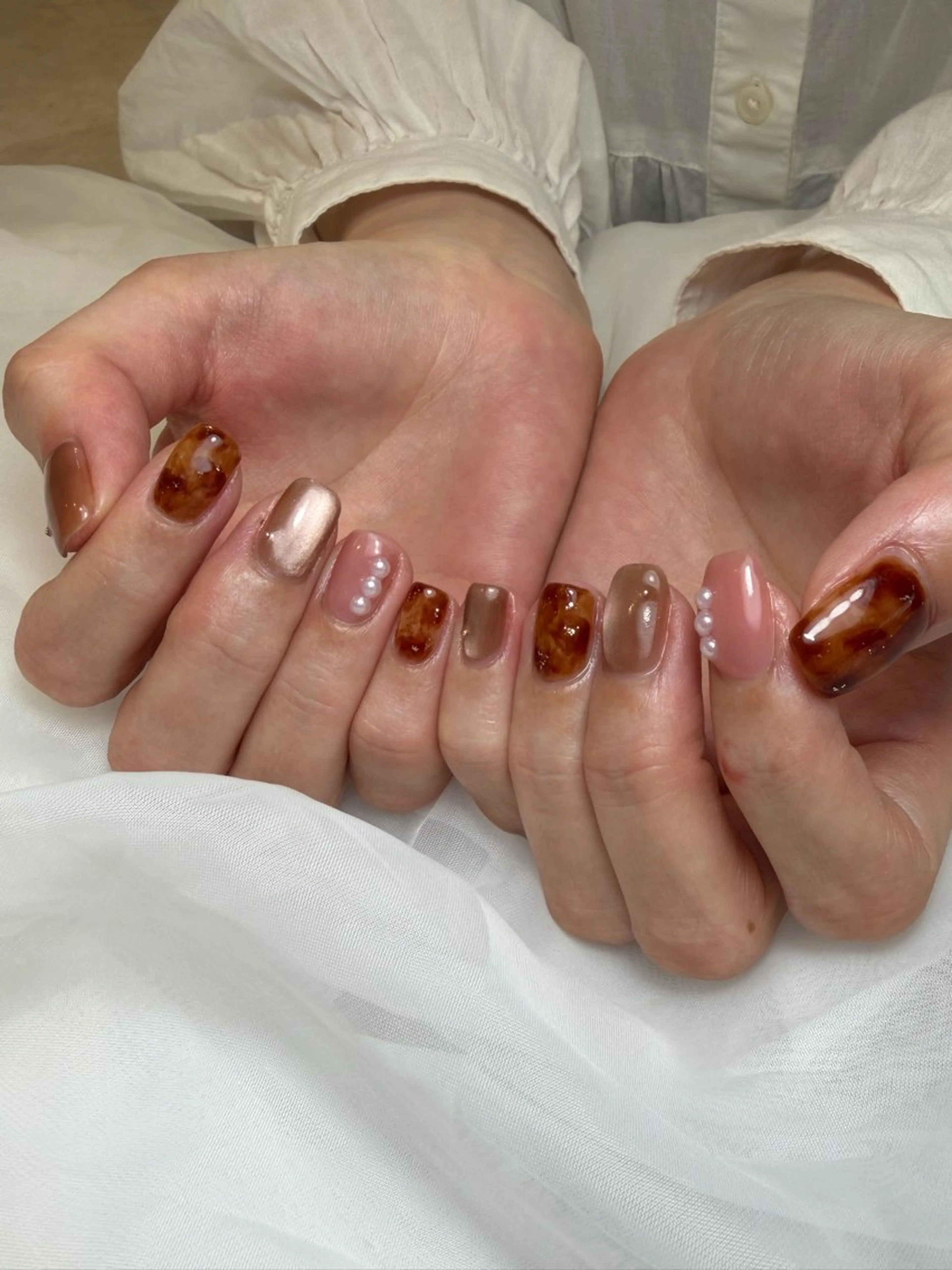 ネイル べっ甲ネイル nail atelier Kのネイルデザイン