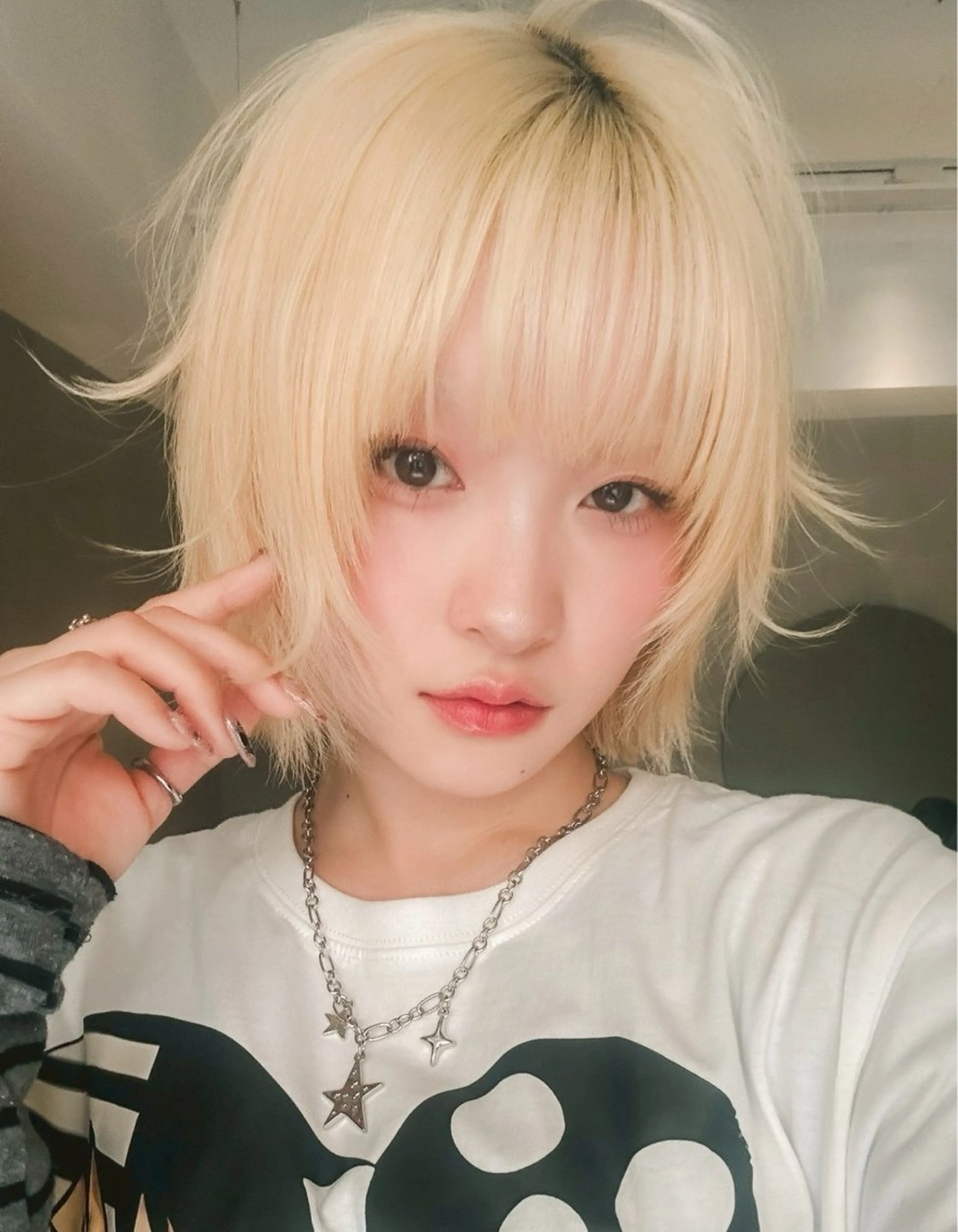 ミディアム カット ヘアカラー トリートメント 村田 灯のヘアスタイル