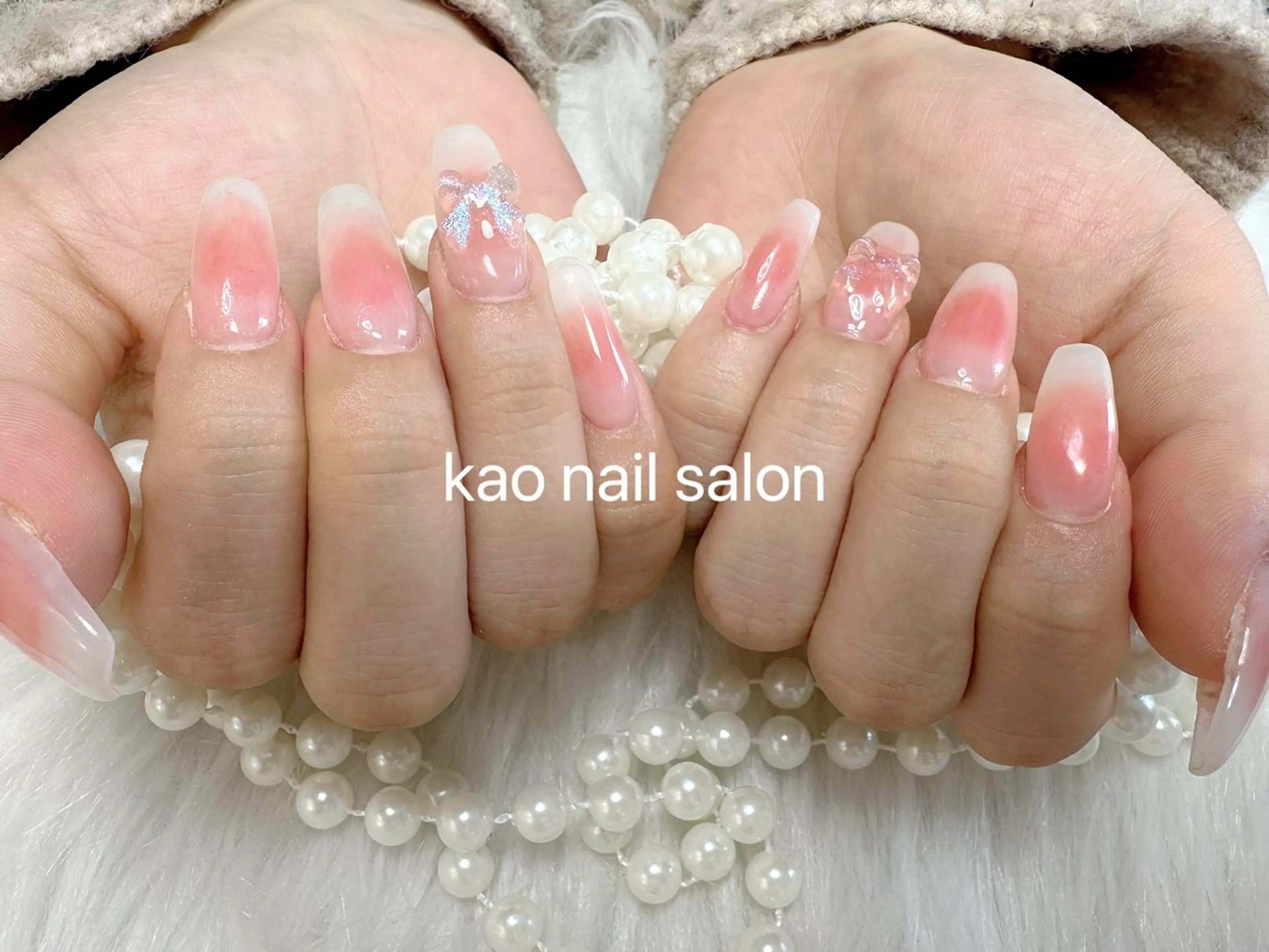 ネイル ハンドネイル kao nail マグネット/長さだしのネイルデザイン