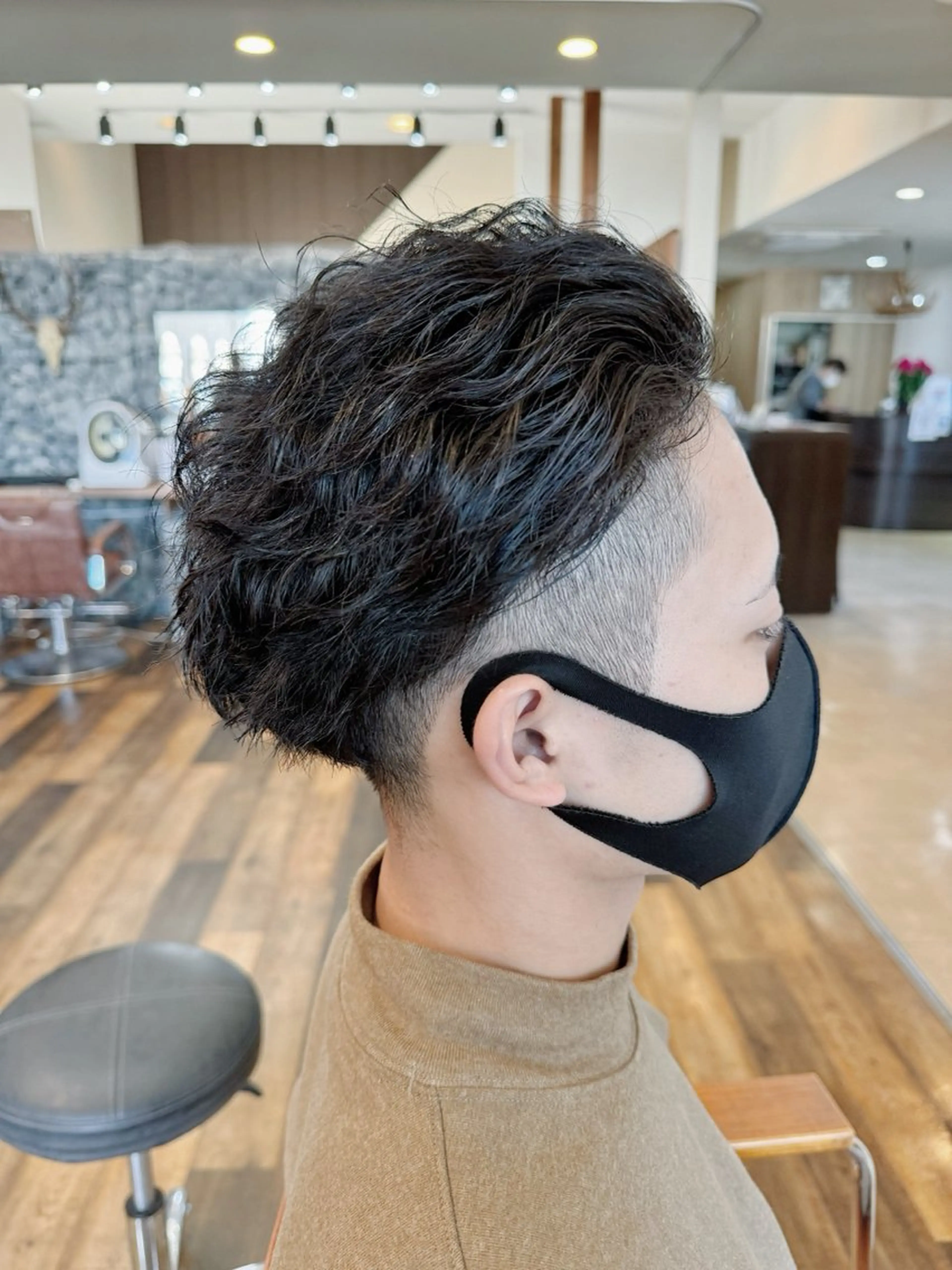 メンズ オールバック メンズパーマ Glimpse  大濠店所属・赤嶺/メンズカット メンズパーマのヘアスタイル