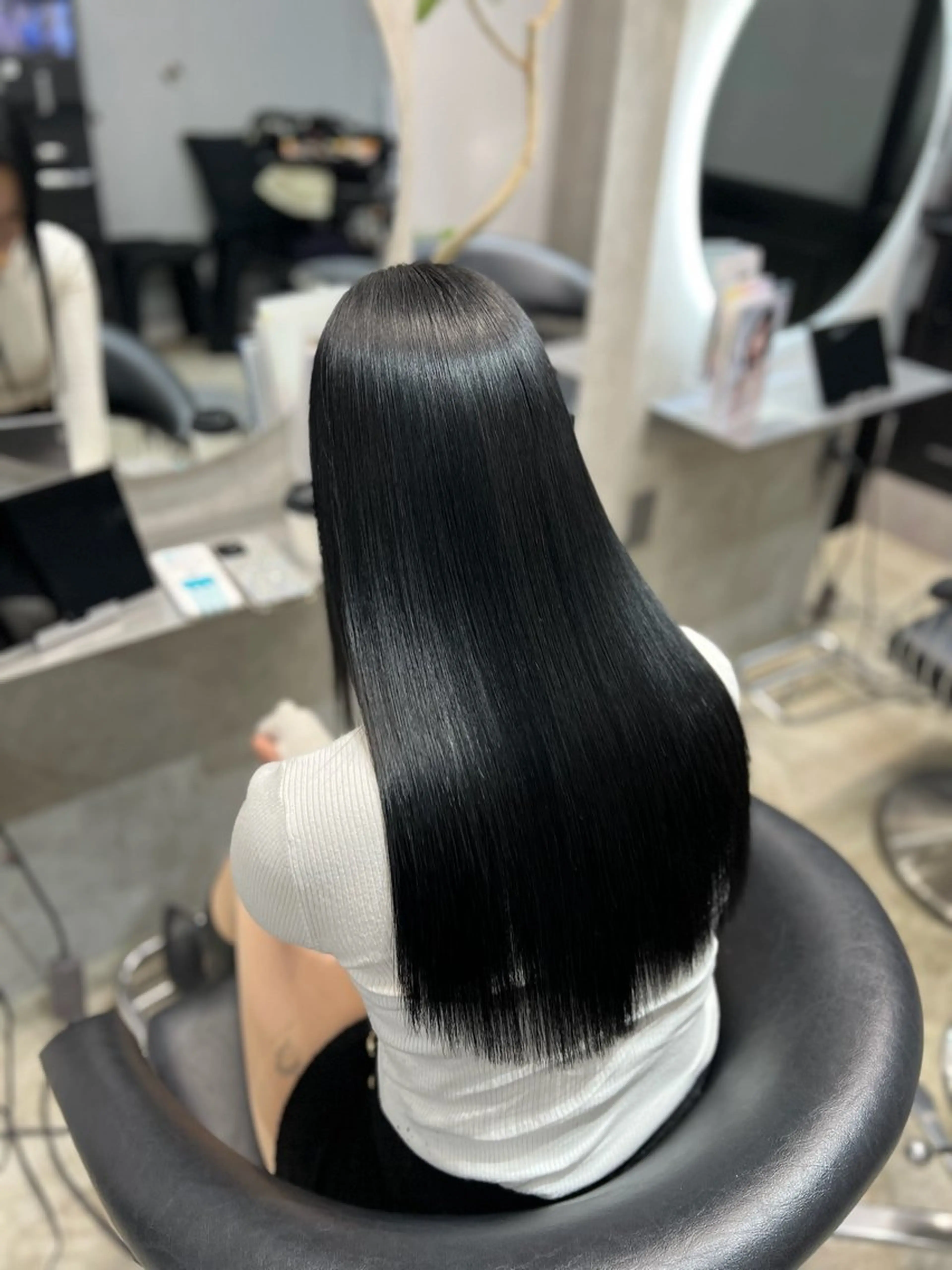 ロング カラー カット ヘアカラー トリートメント etora 渋谷所属・ワンホンヘア🇨🇳 髪質改善/itaruのヘアスタイル